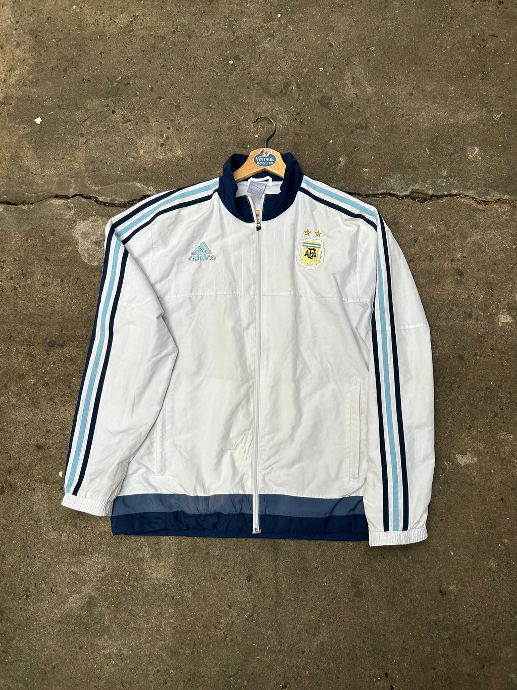 Campera Argentina 2015 Blanca Rompeviento Original