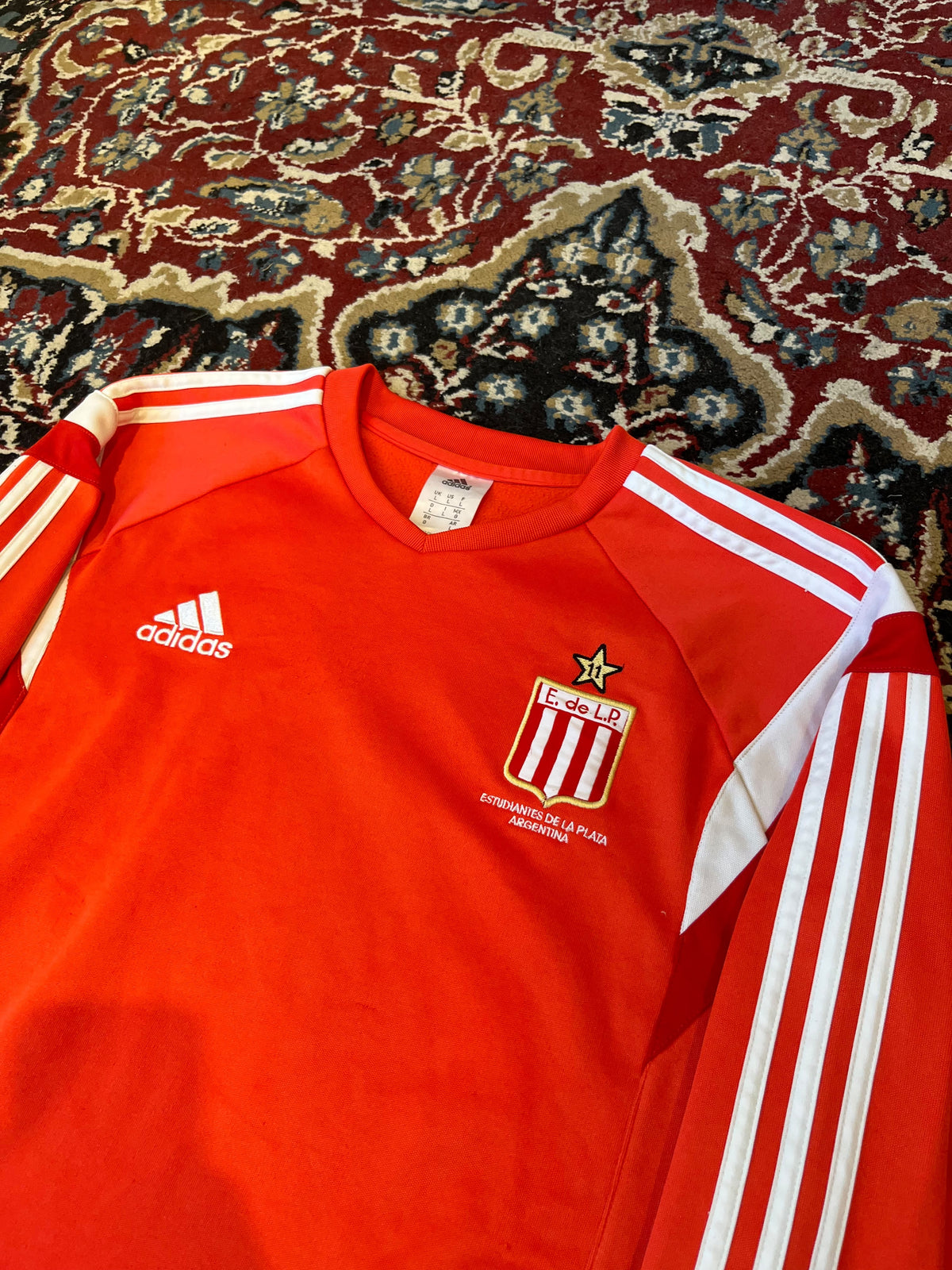 Buzo Estudiantes Adidas Salmon Original
