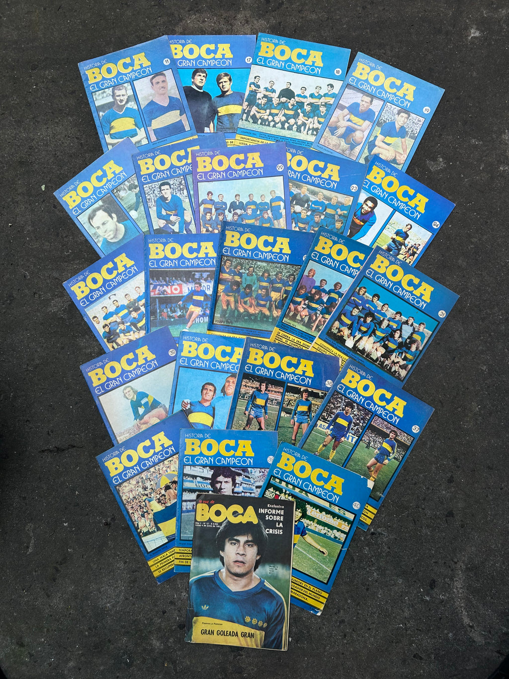 Revistas 80s de la Historia de Boca Campeon de Colección