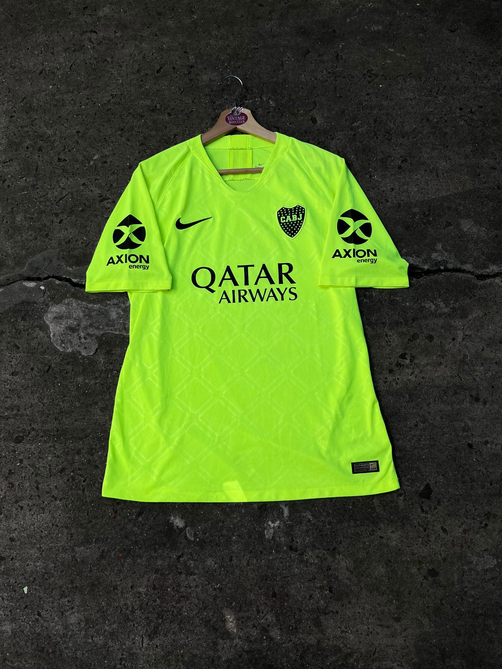 Camiseta Boca 2018/19 Suplente Fluor Original