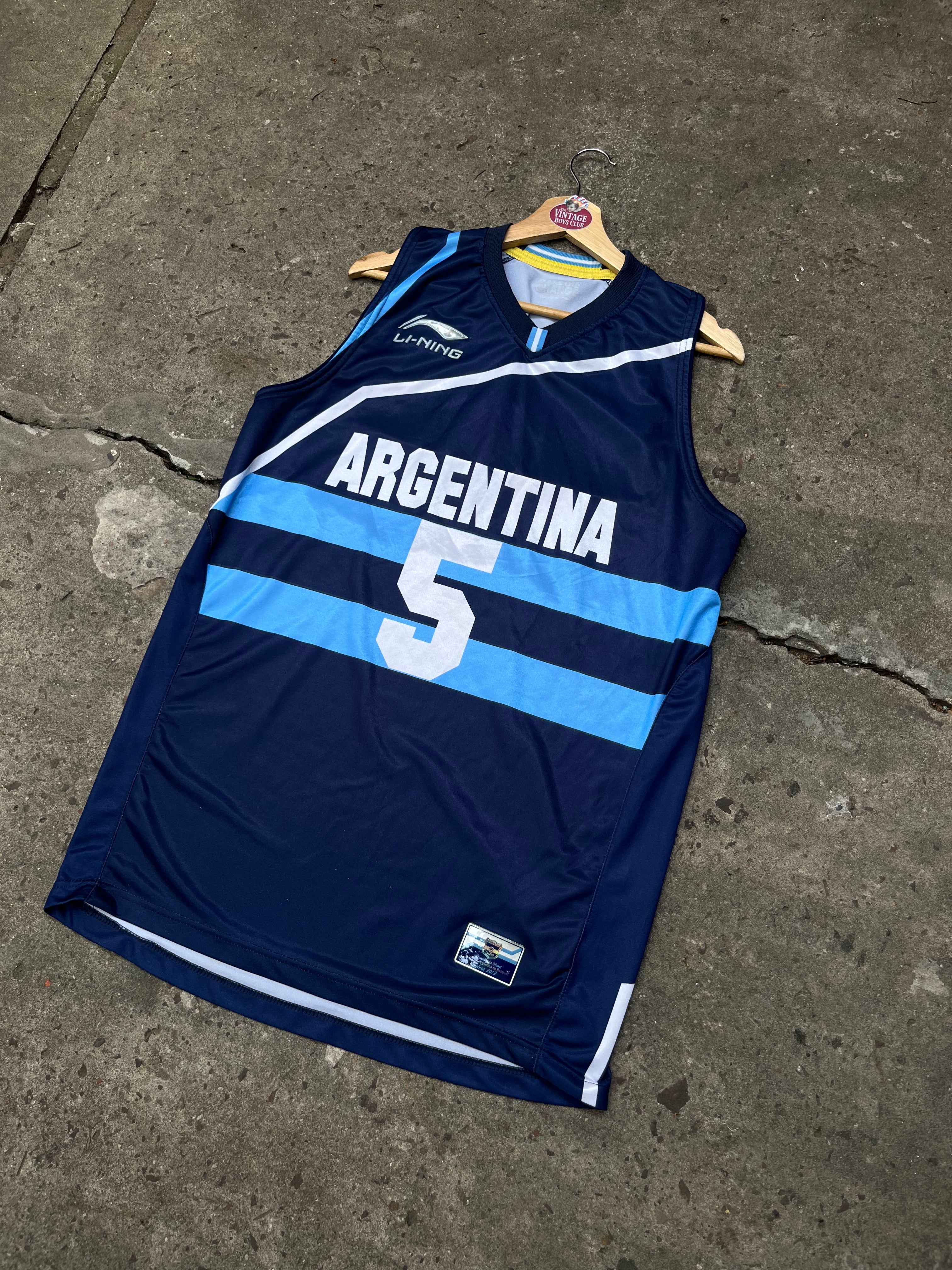Camiseta Argentina Básquet Li-ning de Ginobili
