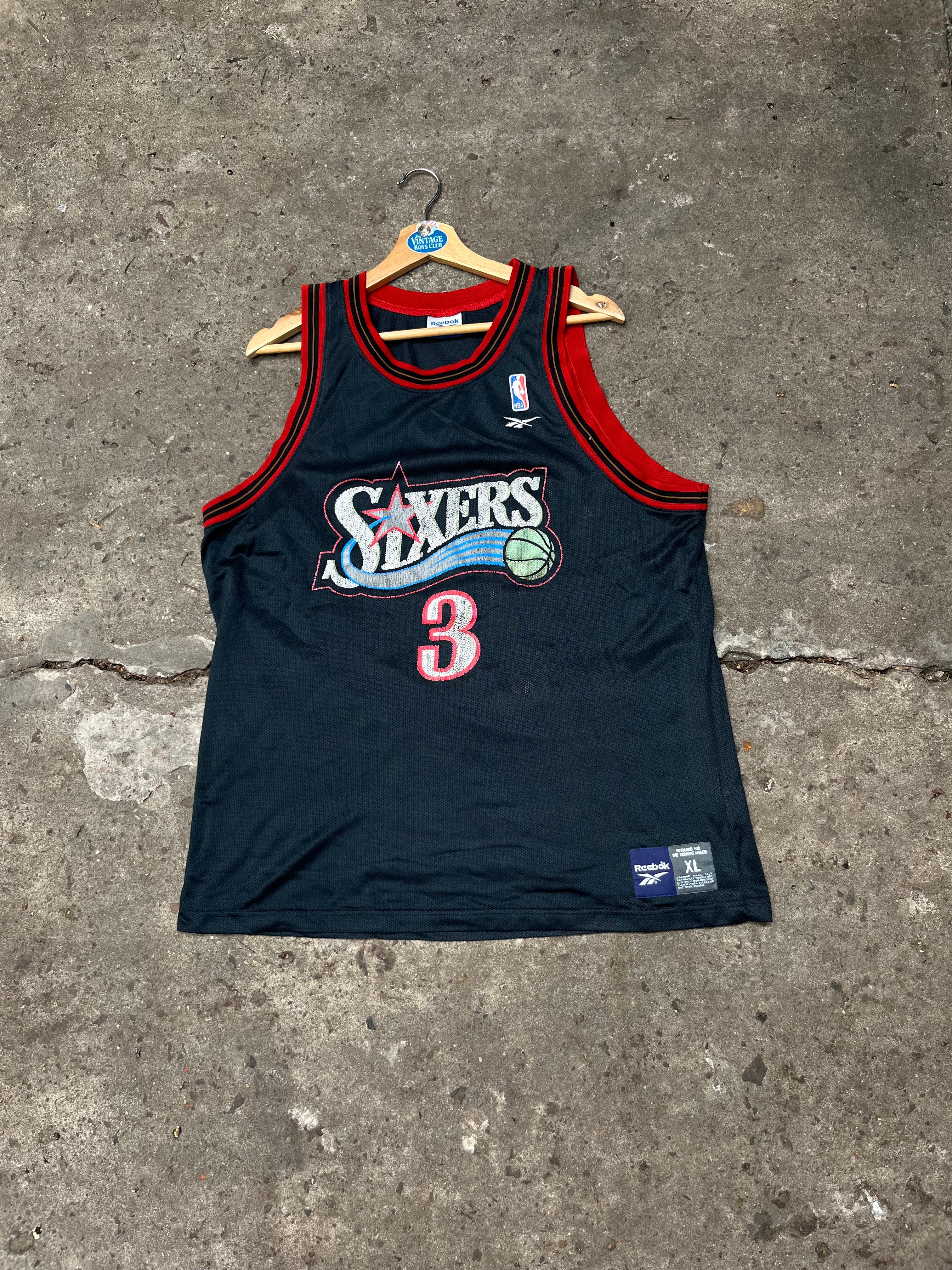 Camiseta Sixers Reebok De Iverson Vintage Original