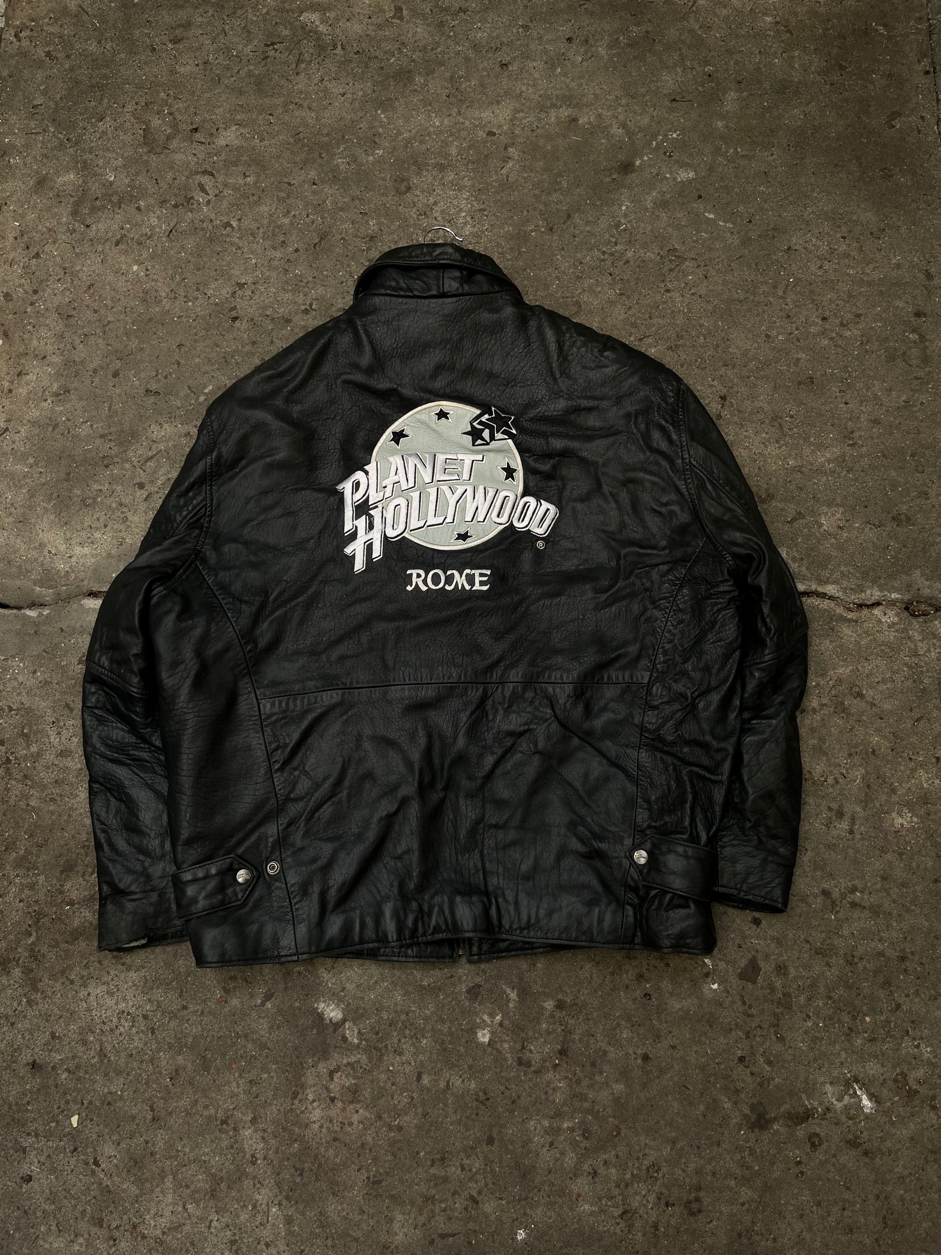 Campera Planet Hollywood Rome de Cuero Vintage Original