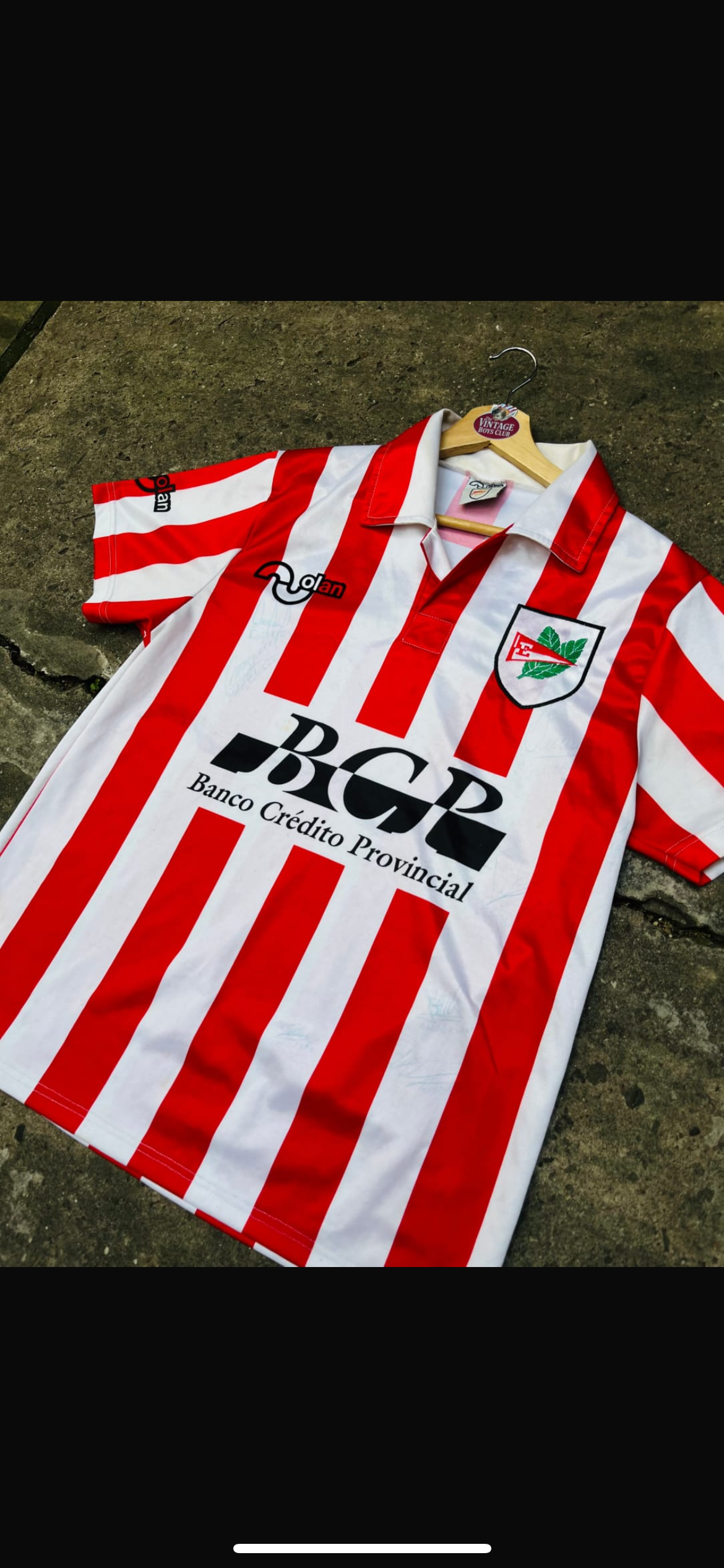 Camiseta Estudiantes Olan 96' Autografiada Original