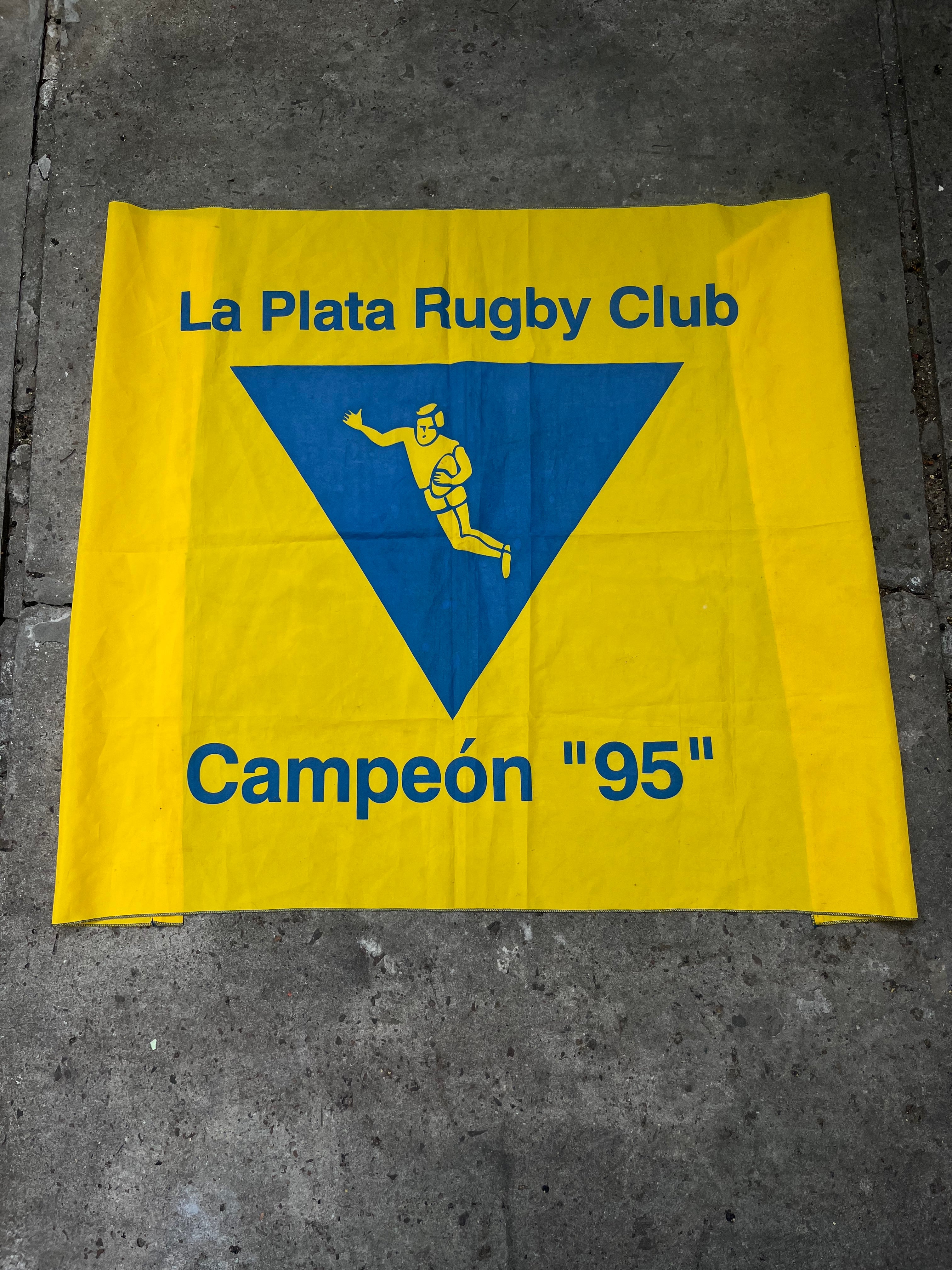 Bandera La Plata Rugby Campeon 1995