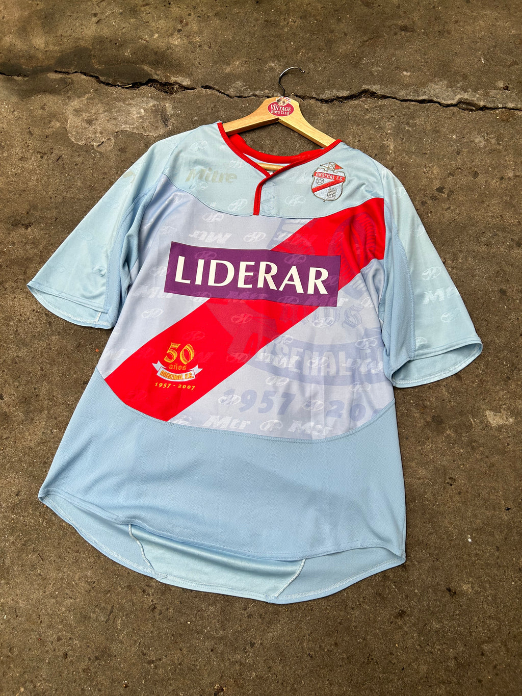 Camiseta Arsenal Sarandi Mitre 2007 de Utileria