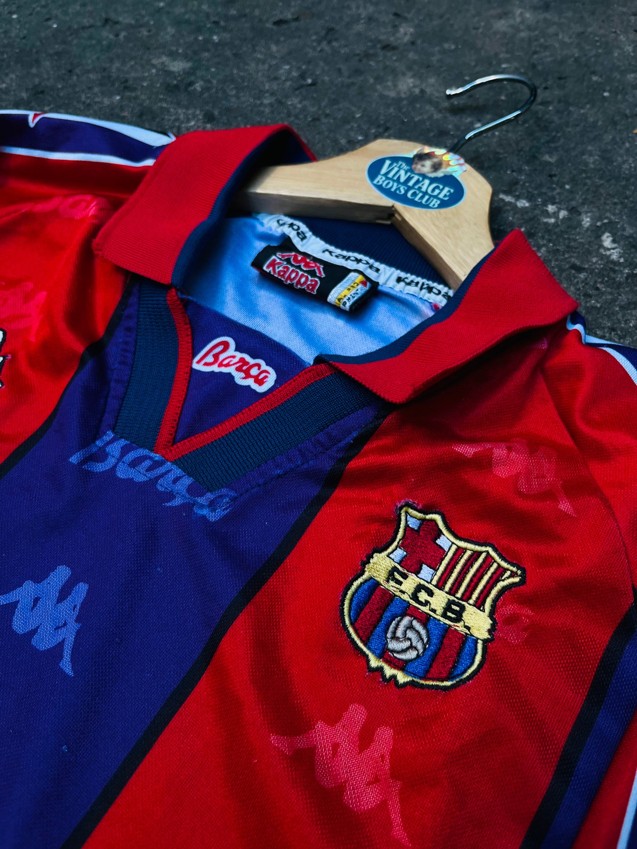 Camiseta Barcelona 96' Kappa Manga Larga Títular Original