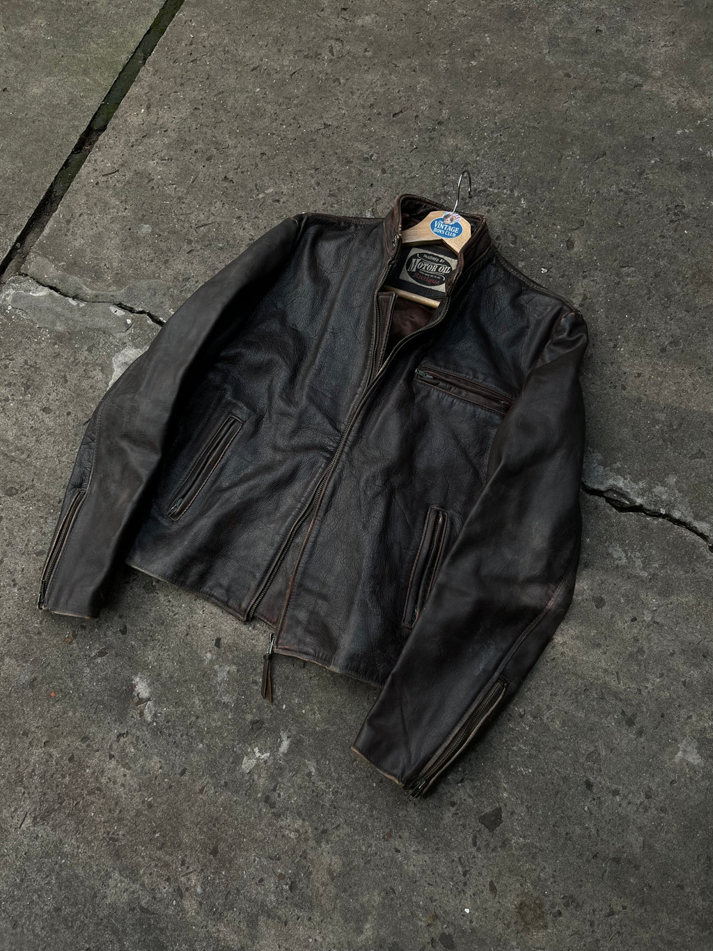 Campera Cuero Oil Vintage Original