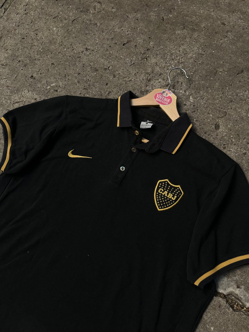 Chomba Boca Negra y Dorada Nike Original