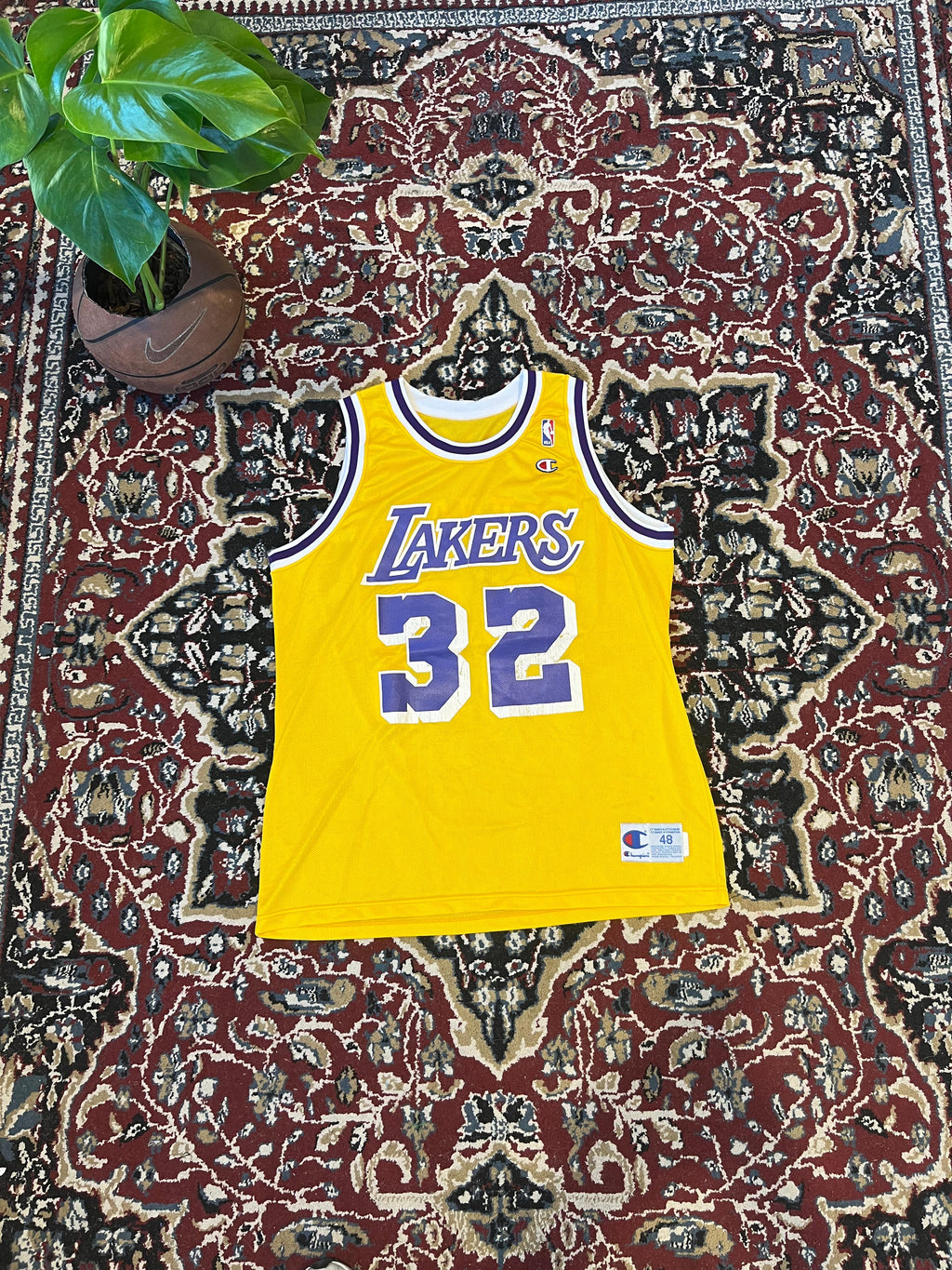 Camiseta Lakers de Magic Johnson Champions Original de Epoca