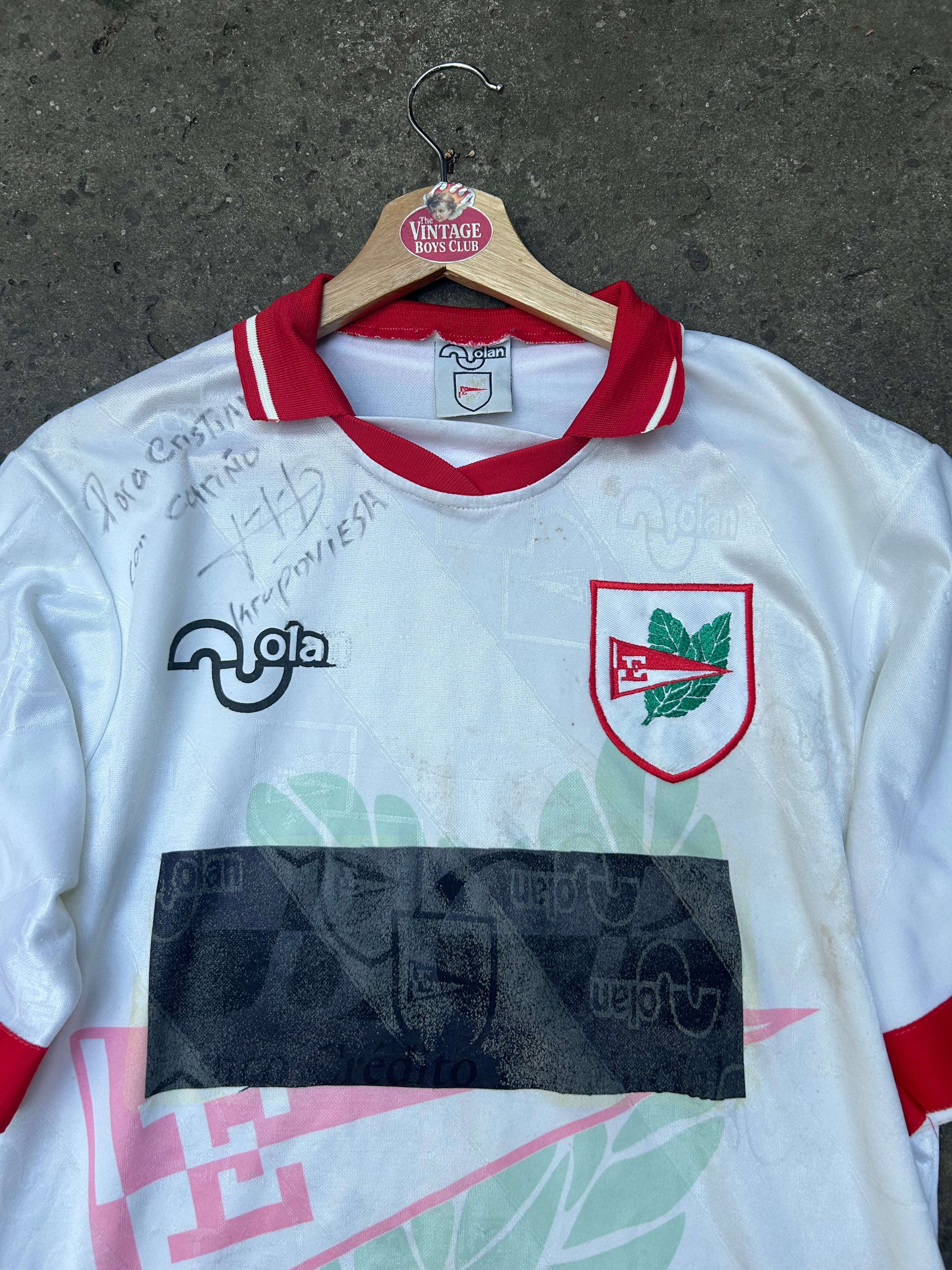 Camiseta Estudiantes 1996 Suplente Firmada x Kuproviesa Original