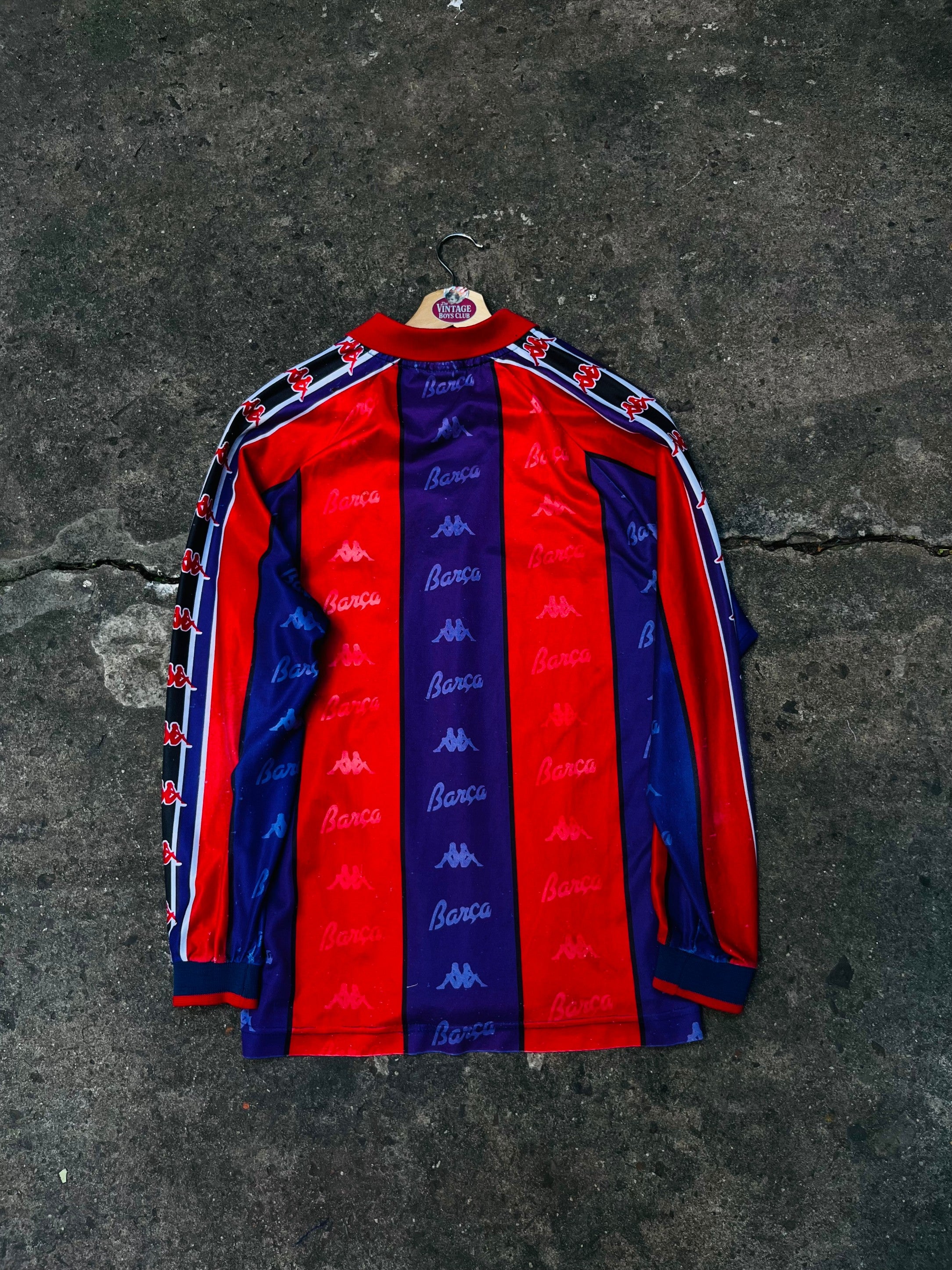 Camiseta Barcelona 96' Kappa Manga Larga Títular Original