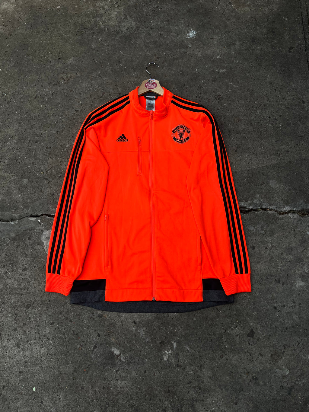 Campera Manchester United 2016 Naranja Fluor Original