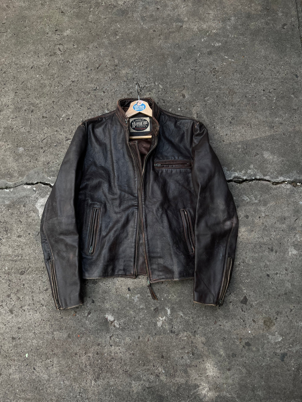 Campera Cuero Oil Vintage Original