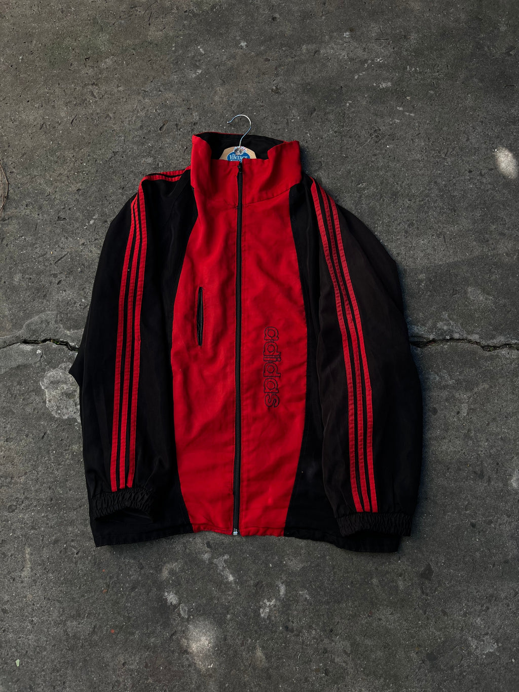 Campera Adidas Vintage Rompeviento Big Logo