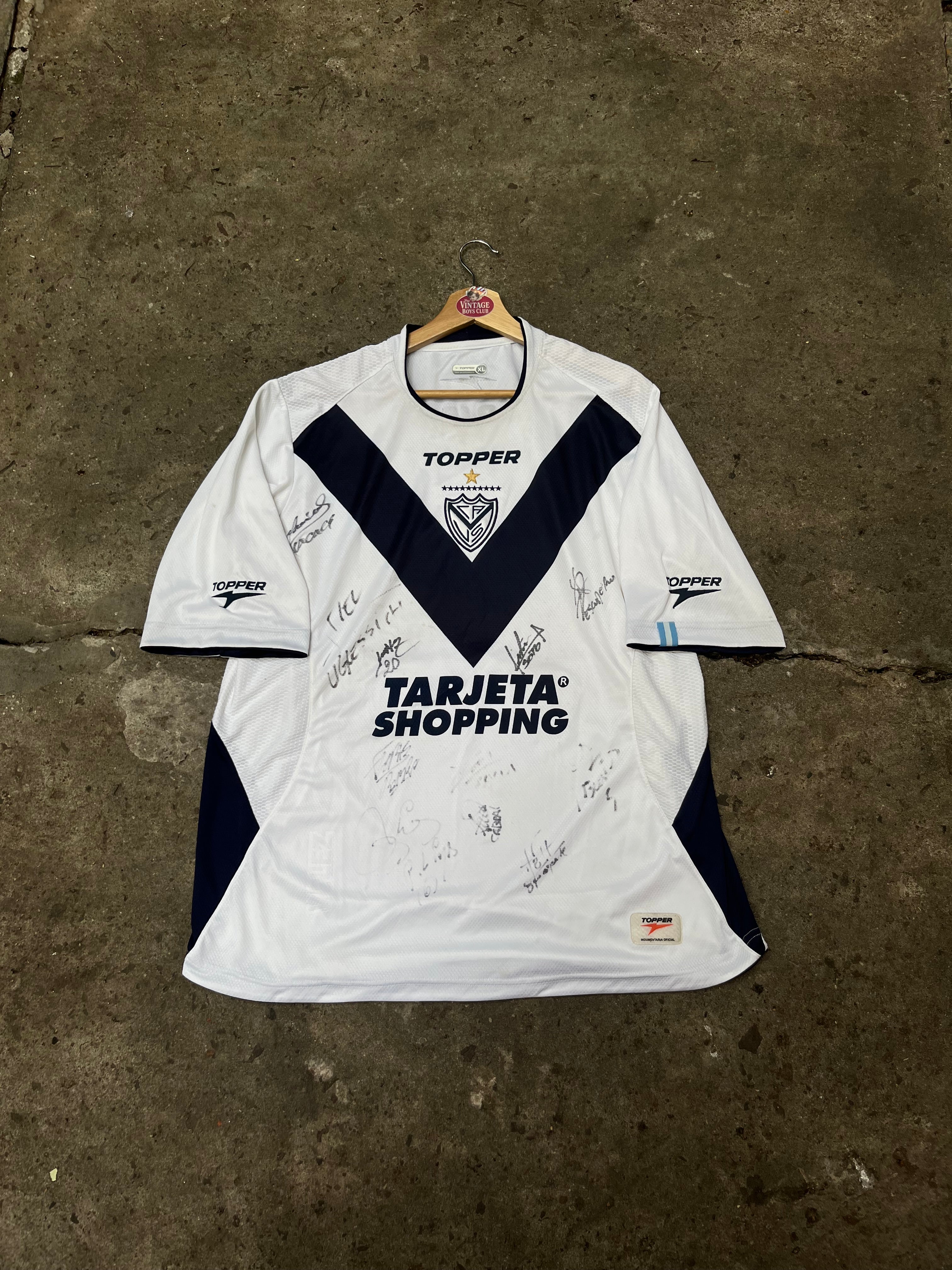 Camiseta Velez 2007 Topper Autografiada Original