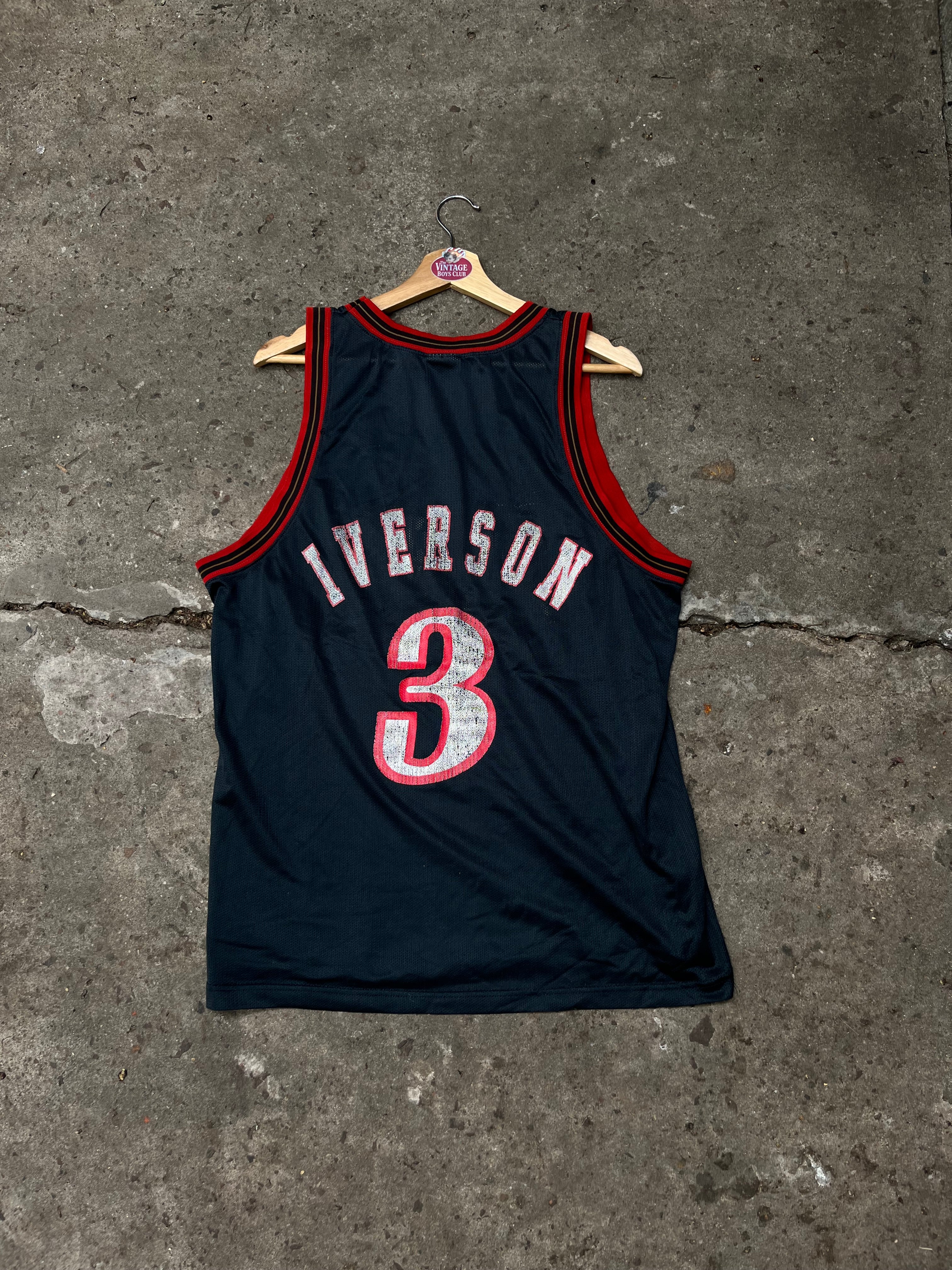 Camiseta Sixers Reebok De Iverson Vintage Original