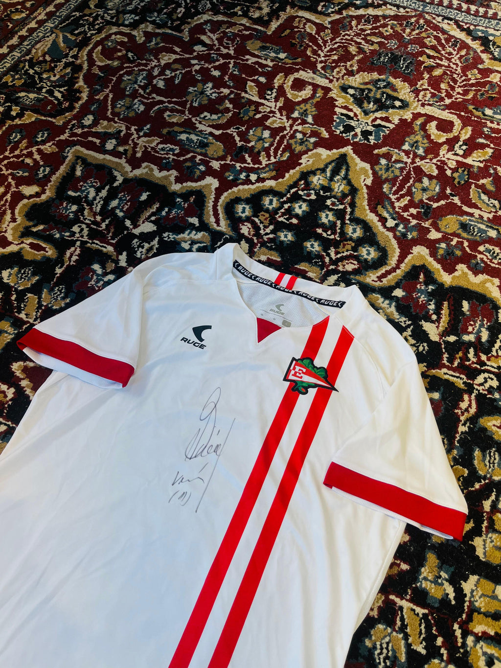Camiseta Estudiantes Ruge Suplente Firmada x Veron Original