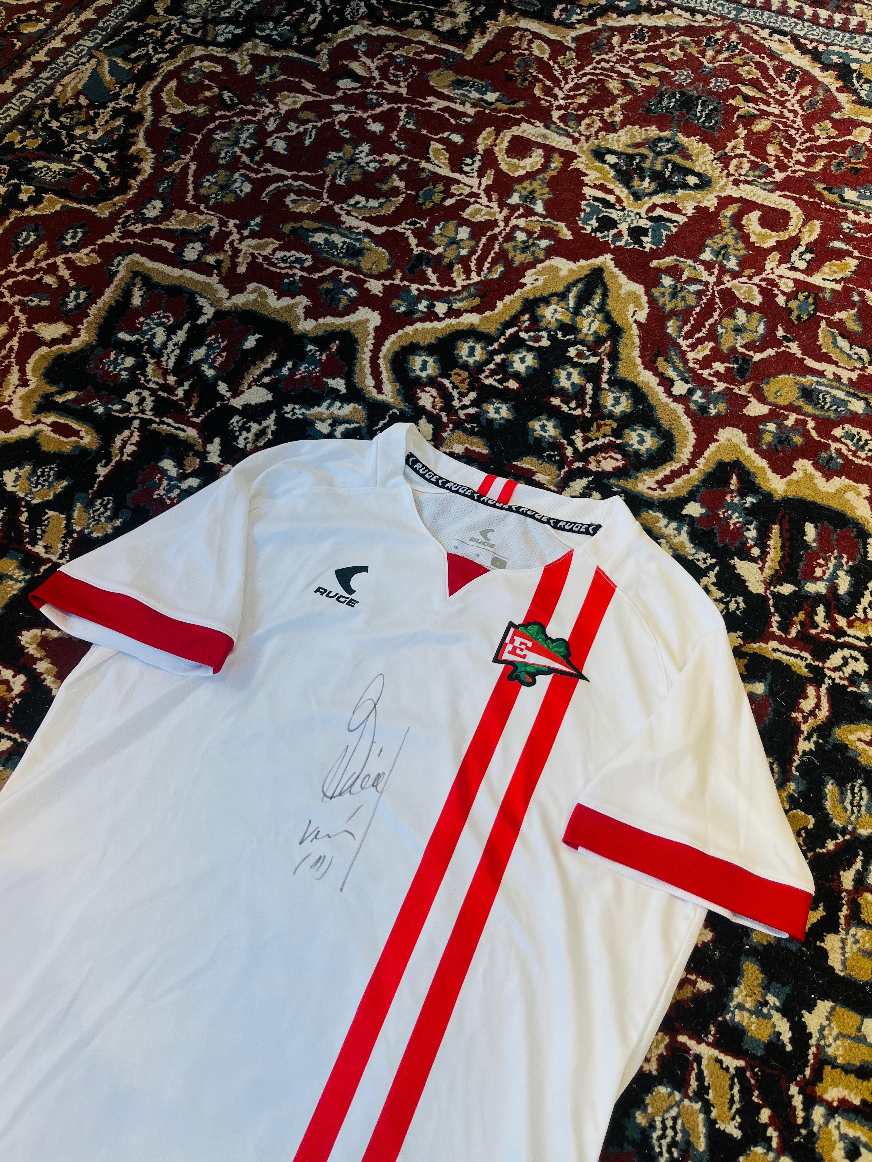 Camiseta Estudiantes Ruge Suplente Firmada x Veron Original