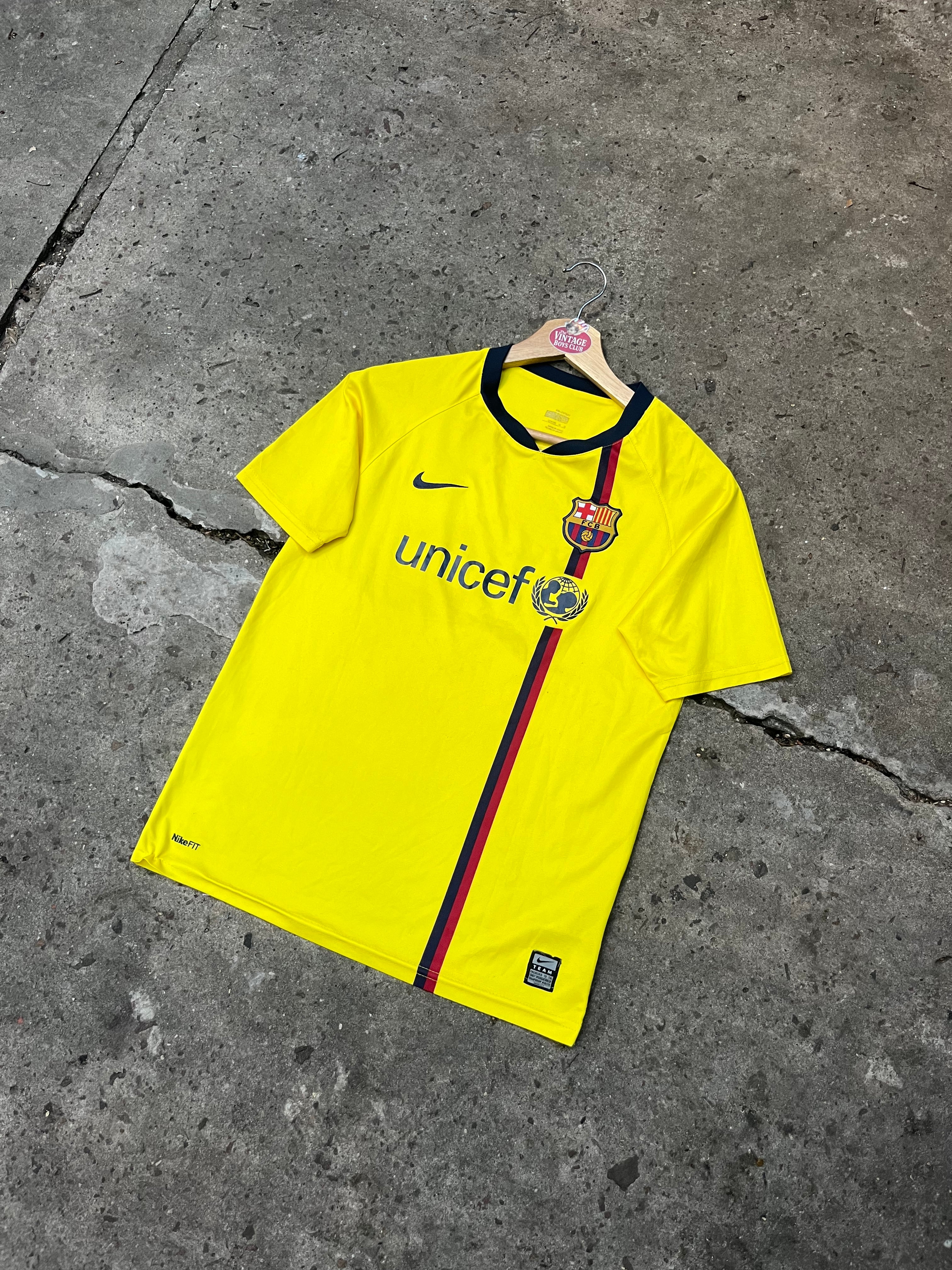 Camiseta Barcelona 2008 Amarilla Suplente Original