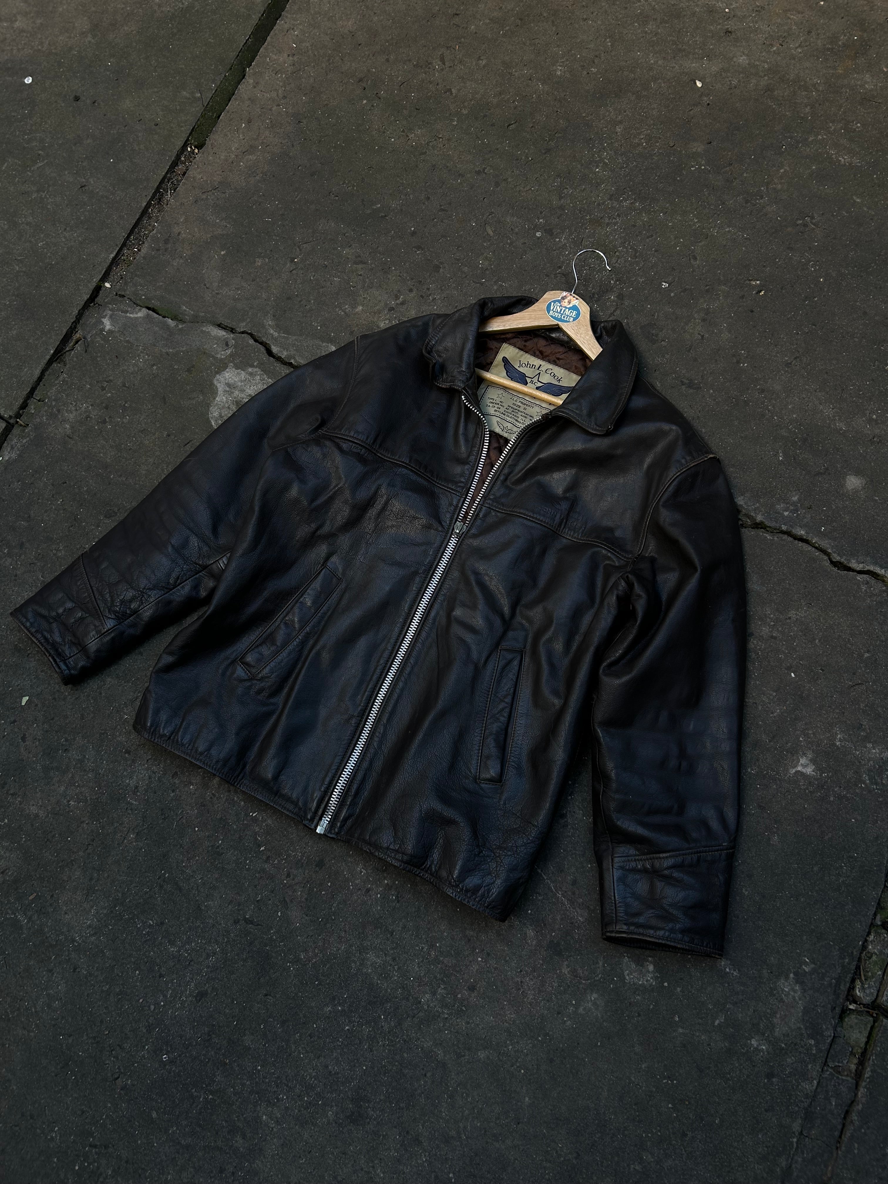 Campera Cuero John Cook Vintage Original