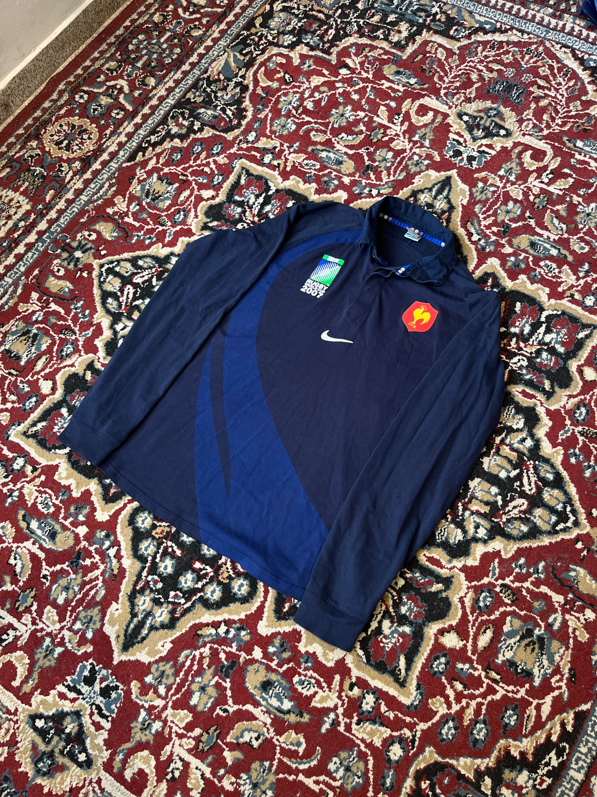 Camiseta Francia Mundial 2007 Manga Larga Original