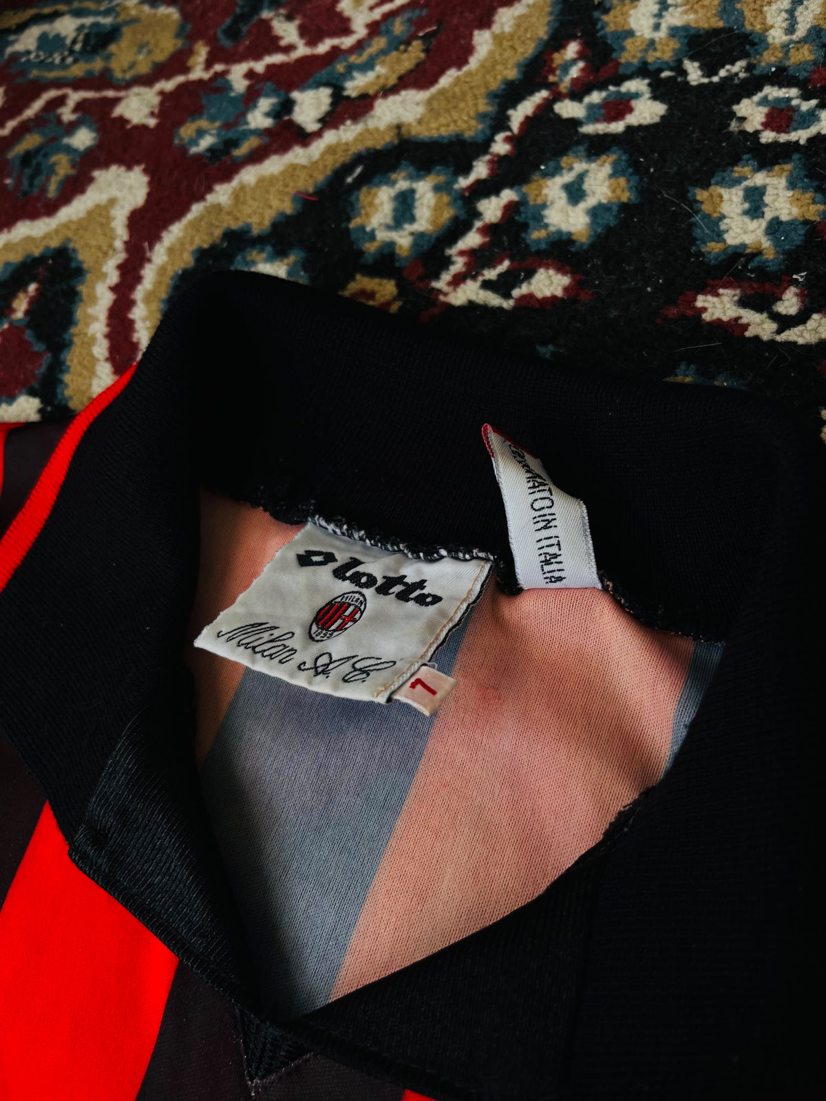 Camiseta Milan Lotto 93' Manga Larga Original