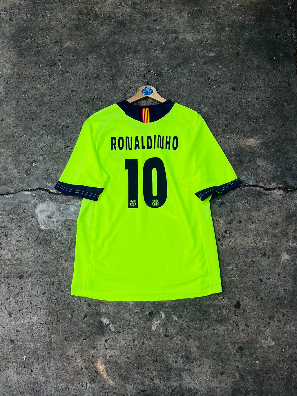 Camiseta Barcelona Fluor de Ronaldinho Original