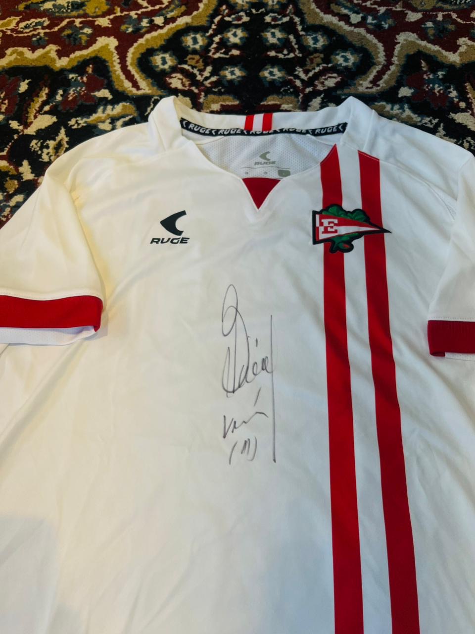 Camiseta Estudiantes Ruge Suplente Firmada x Veron Original