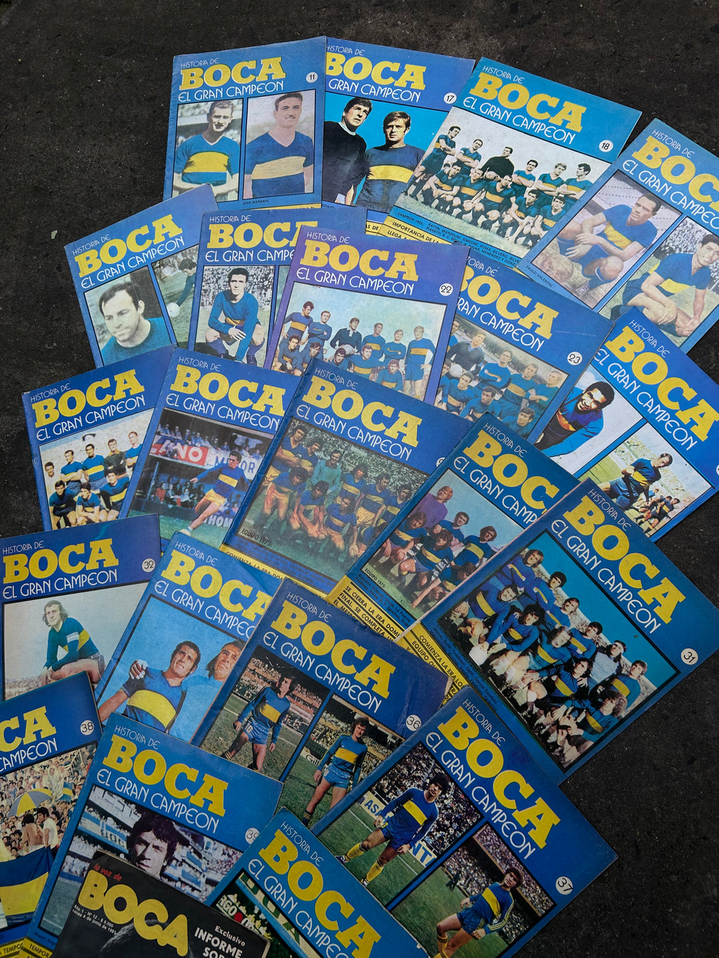 Revistas 80s de la Historia de Boca Campeon de Colección