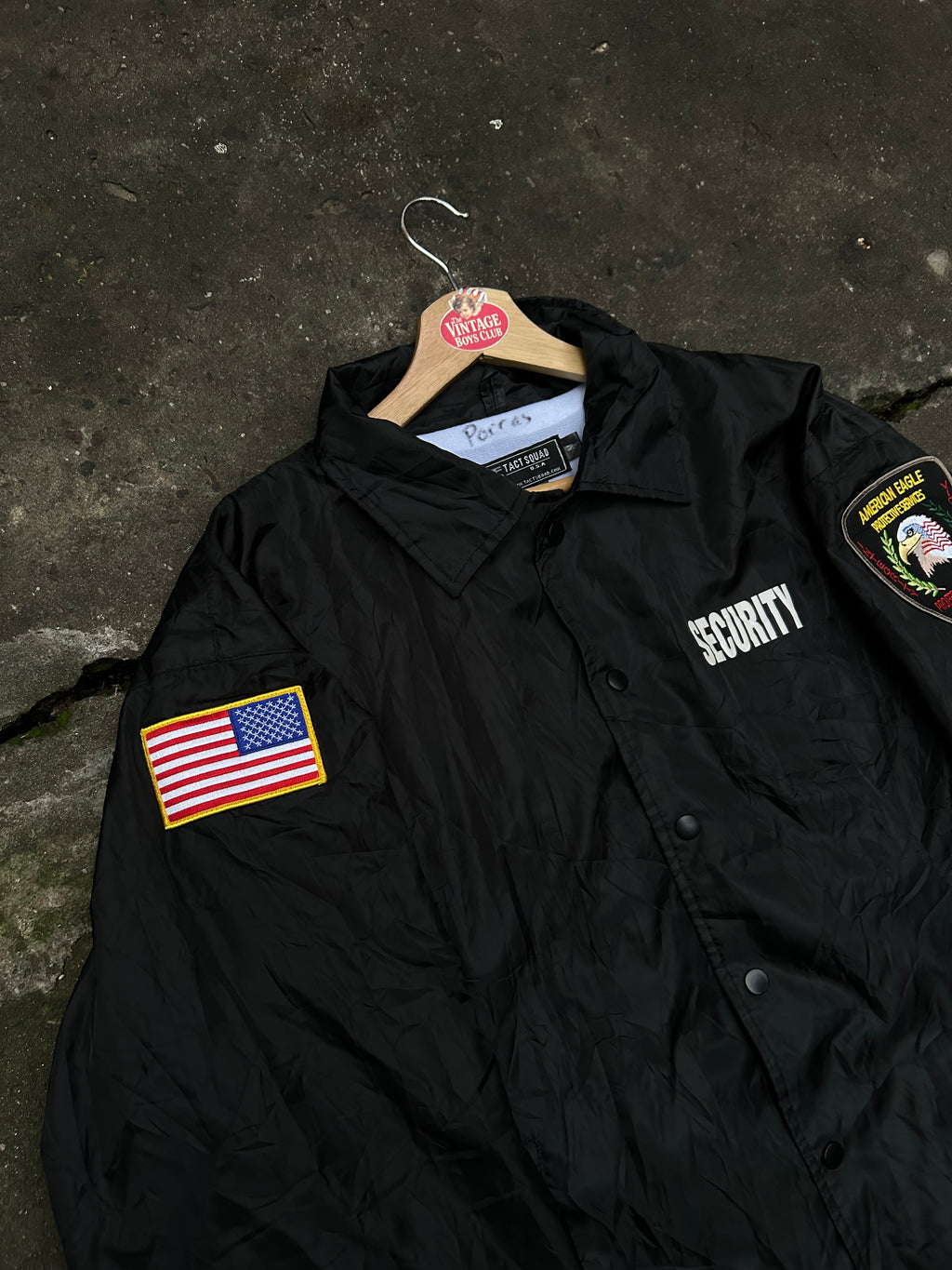 Campera Seguridad de Estados Unidos Rompeviento Original