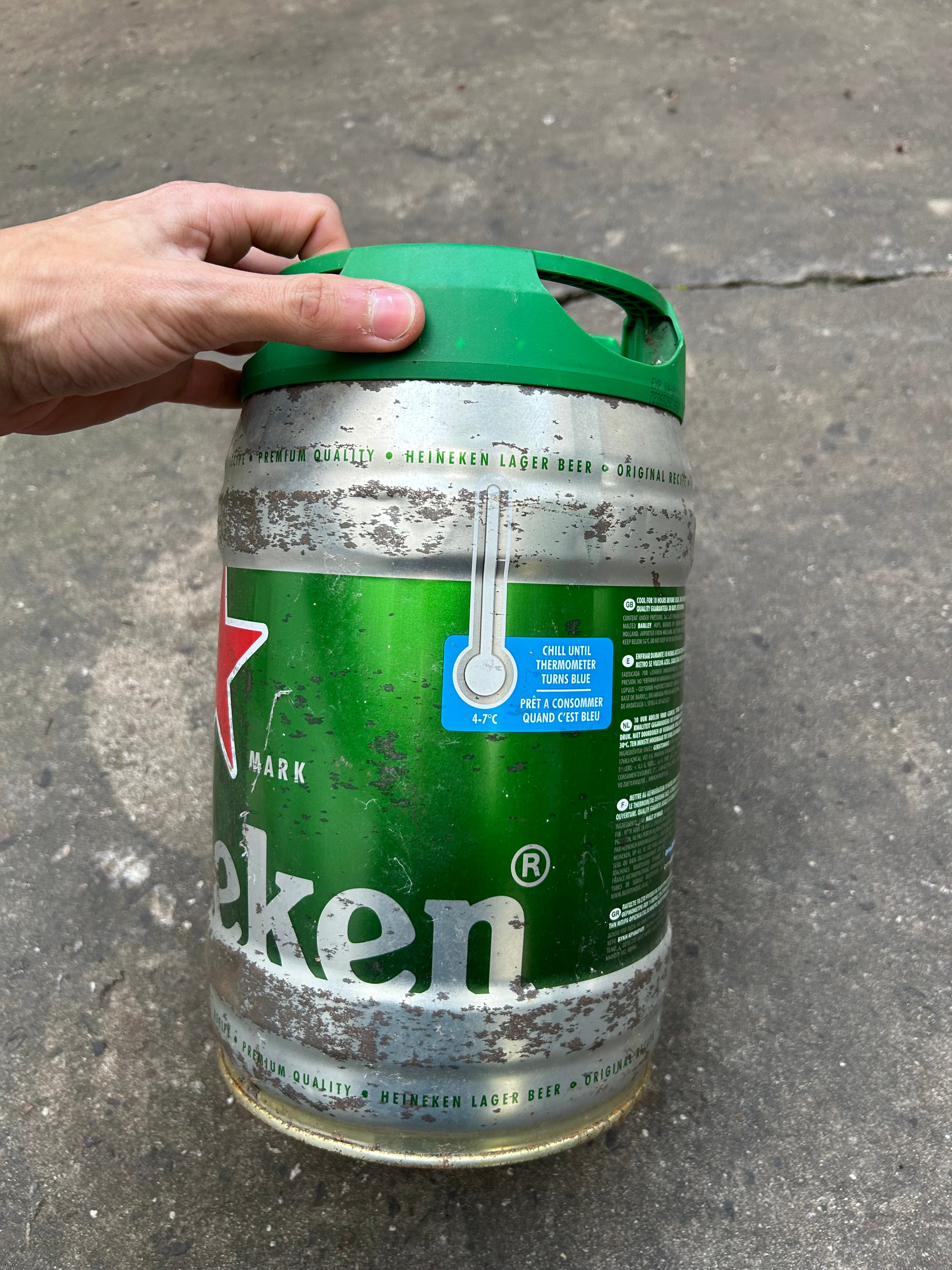 Barril Heineken de 5lt Vacío Vintage Original