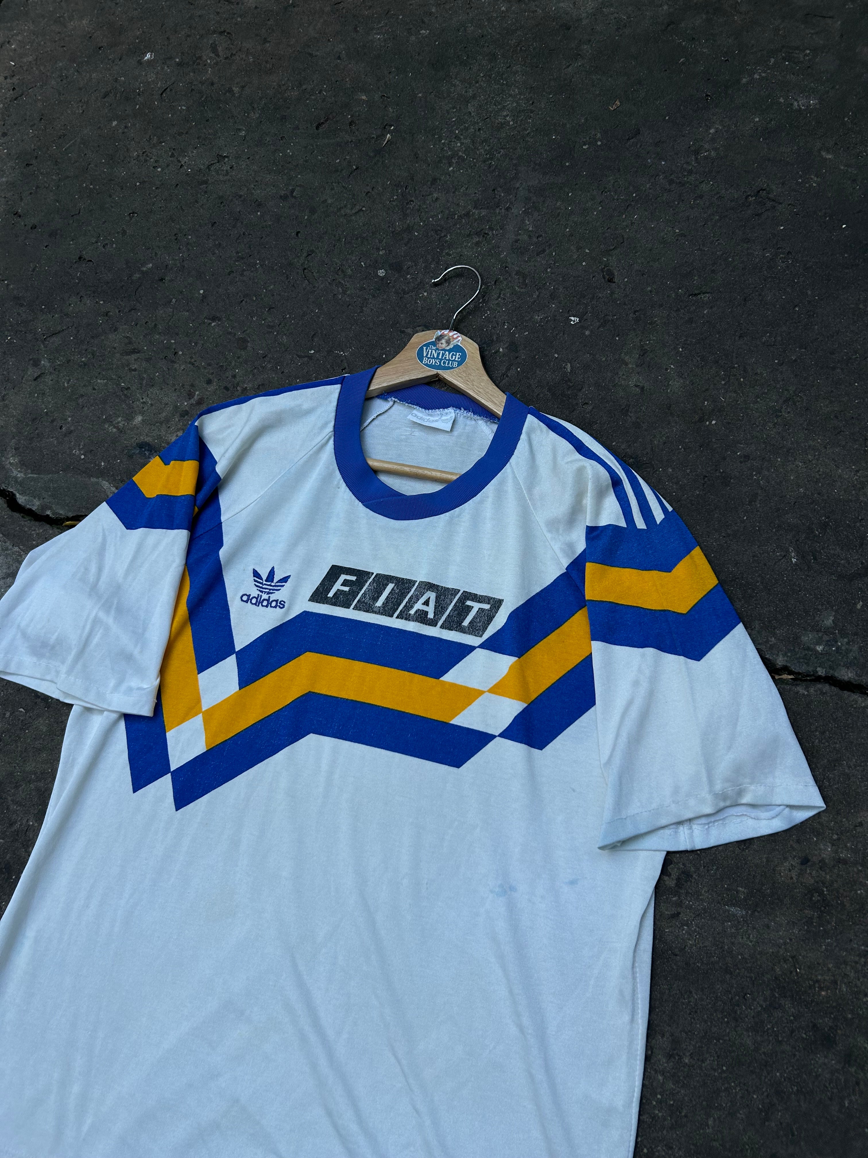 Camiseta Boca 1990 Suplente Fiat  Blanca Original