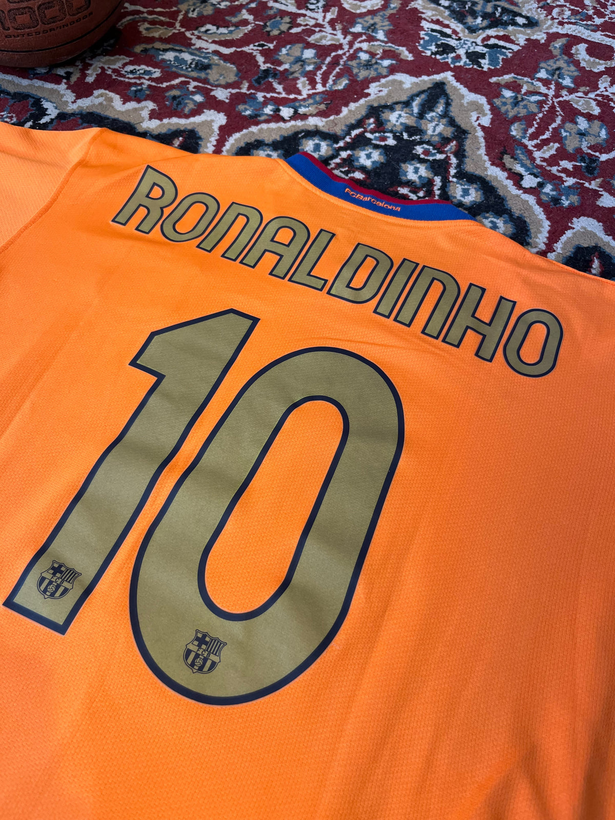 Camiseta Barcelona 2006 Ronaldinho Versión Jugador Original