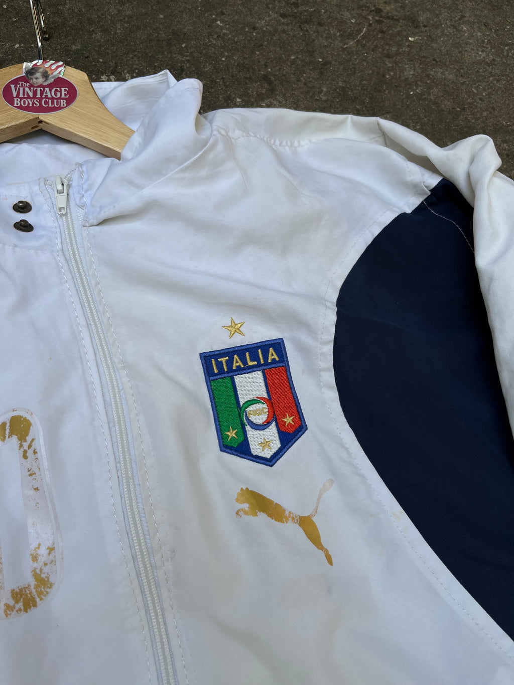 Campera Italia 2006 Retro Rompeviento