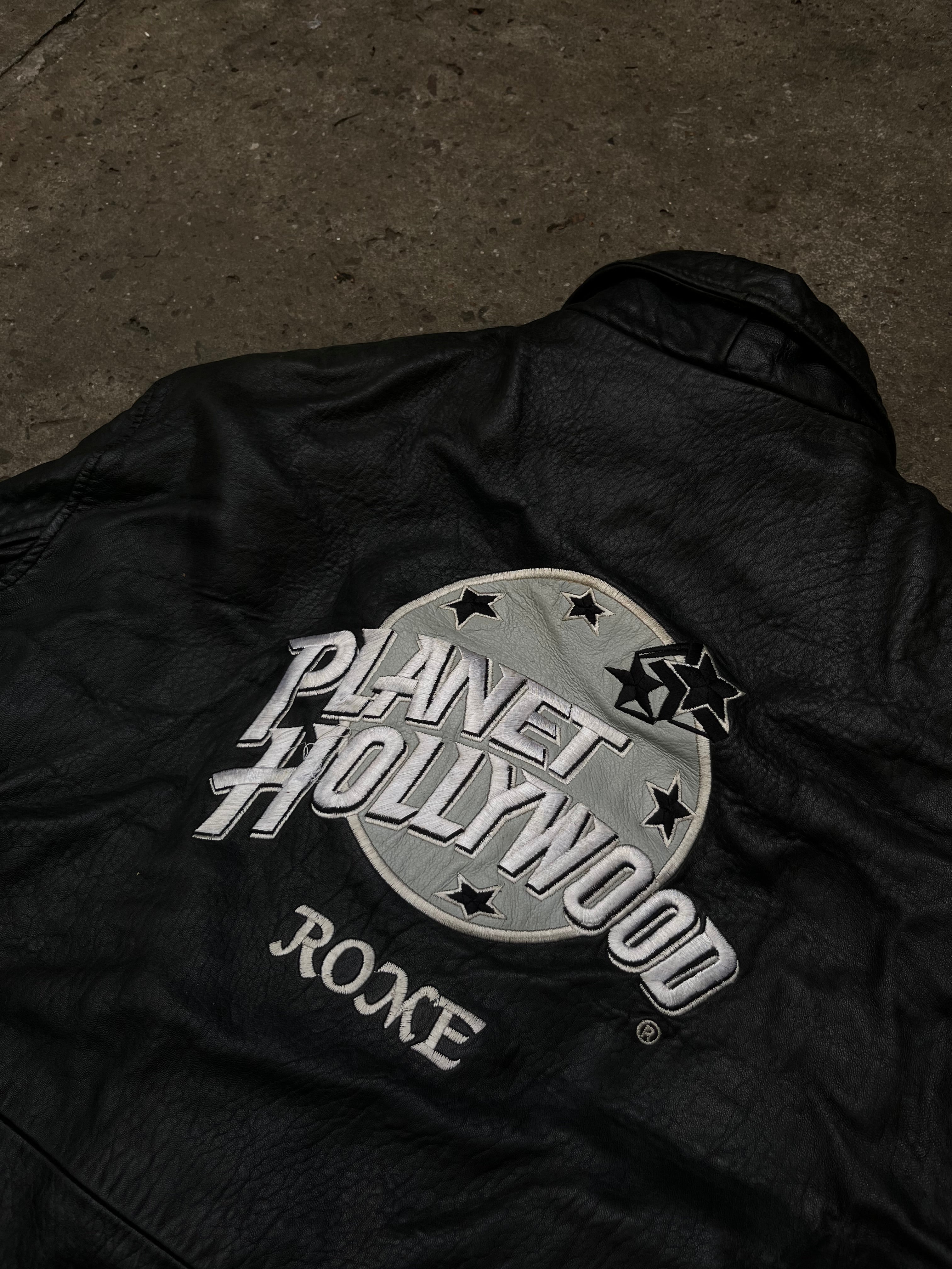 Campera Planet Hollywood Rome de Cuero Vintage Original