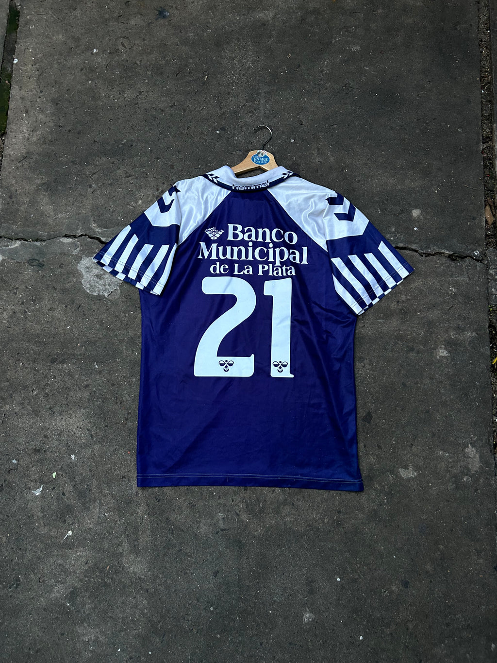 Camiseta Gimnasia 96' Suplente Usada x Pedro Troglio