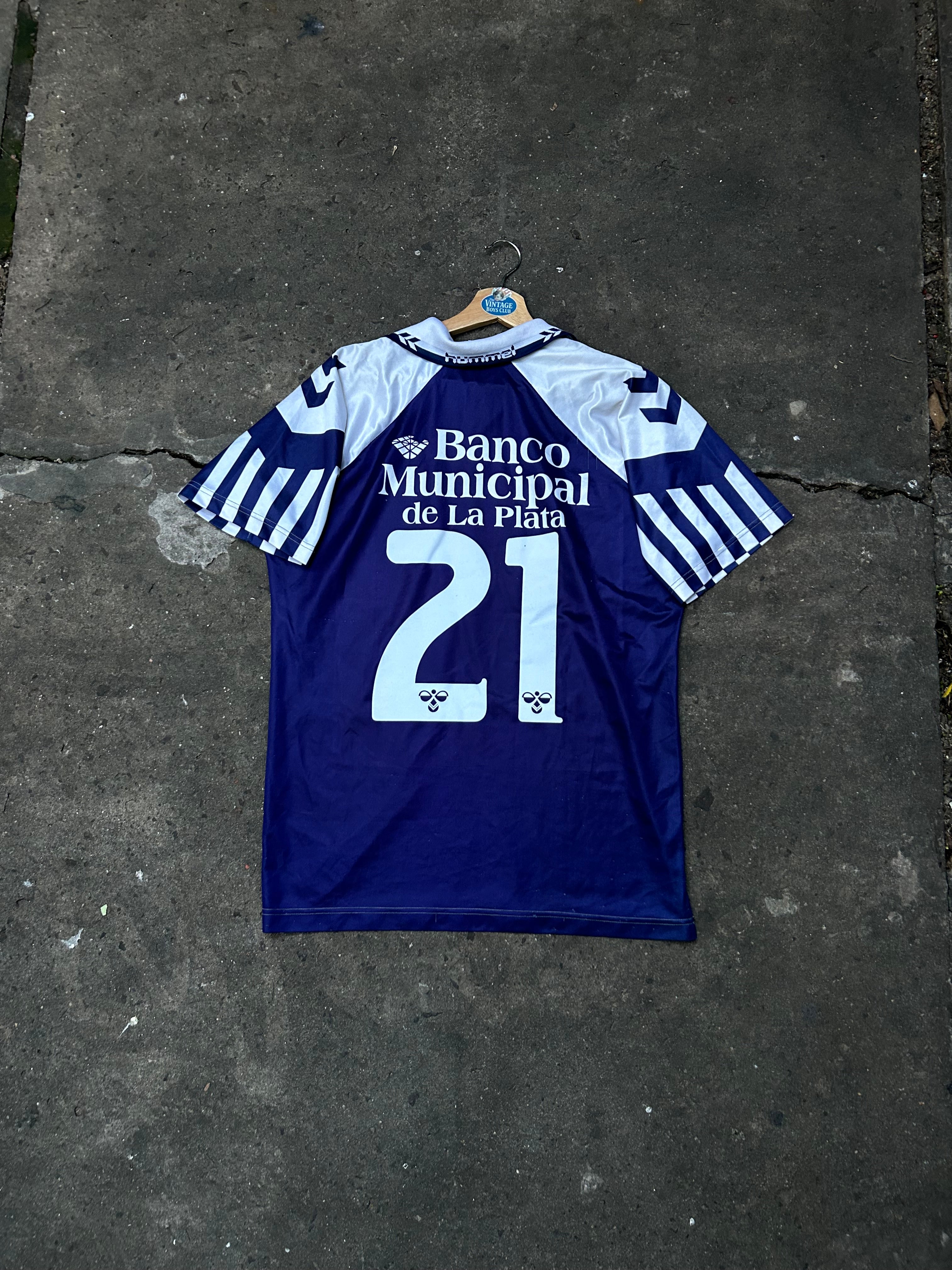 Camiseta Gimnasia 96' Suplente Usada x Pedro Troglio