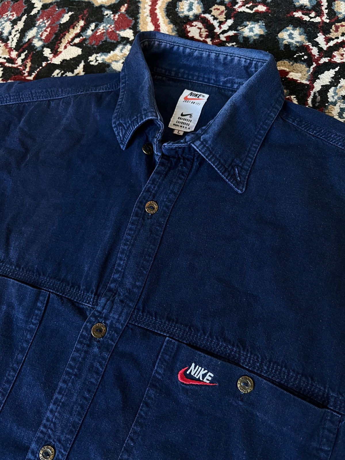 Camisa Nike 90s De Jean Vintage Original