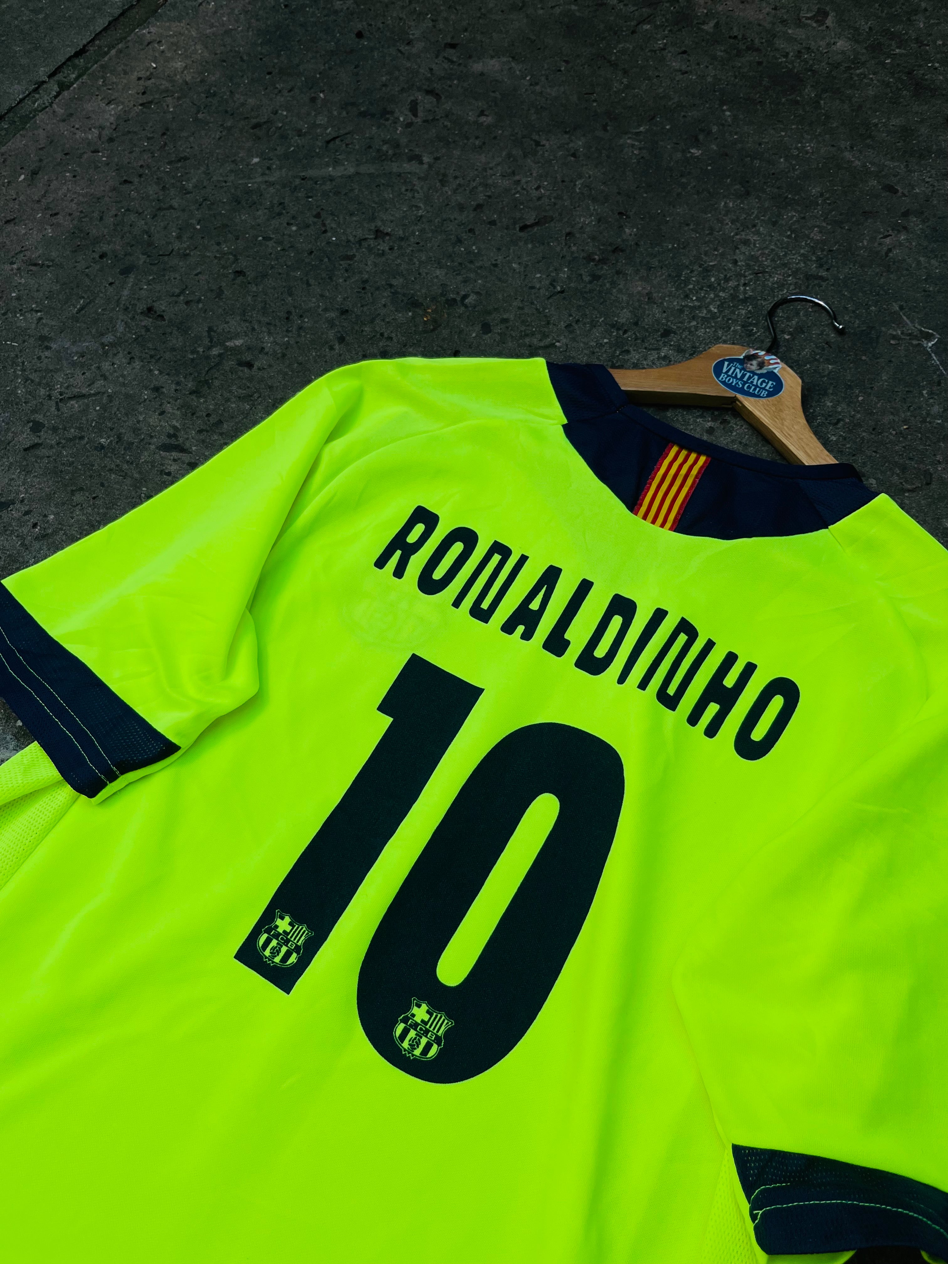Camiseta Barcelona Fluor de Ronaldinho Original