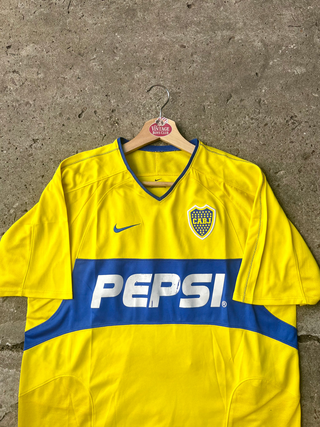 Camiseta Boca 2003 Amarilla de Clemente Rodríguez Original