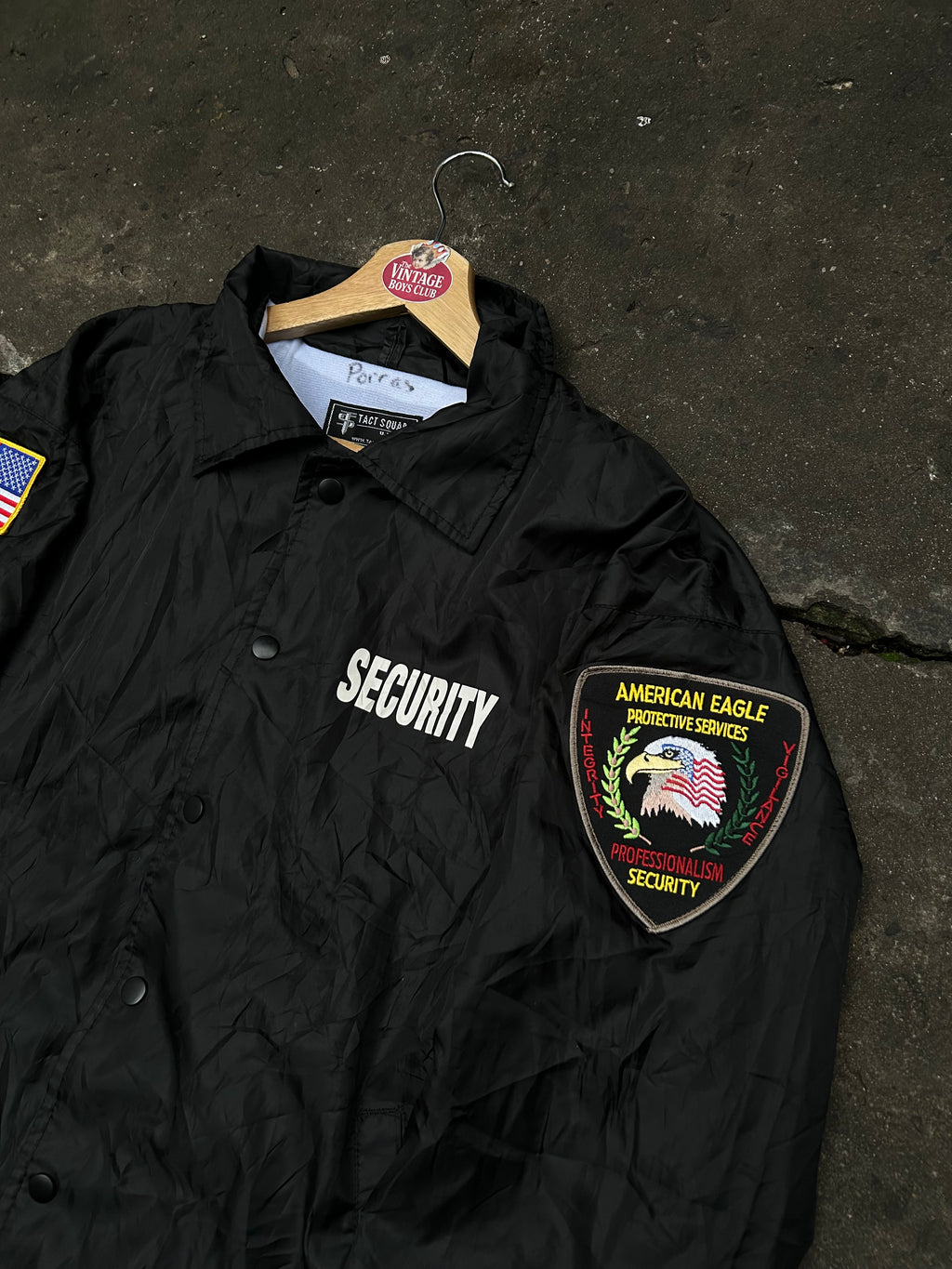 Campera Seguridad de Estados Unidos Rompeviento Original