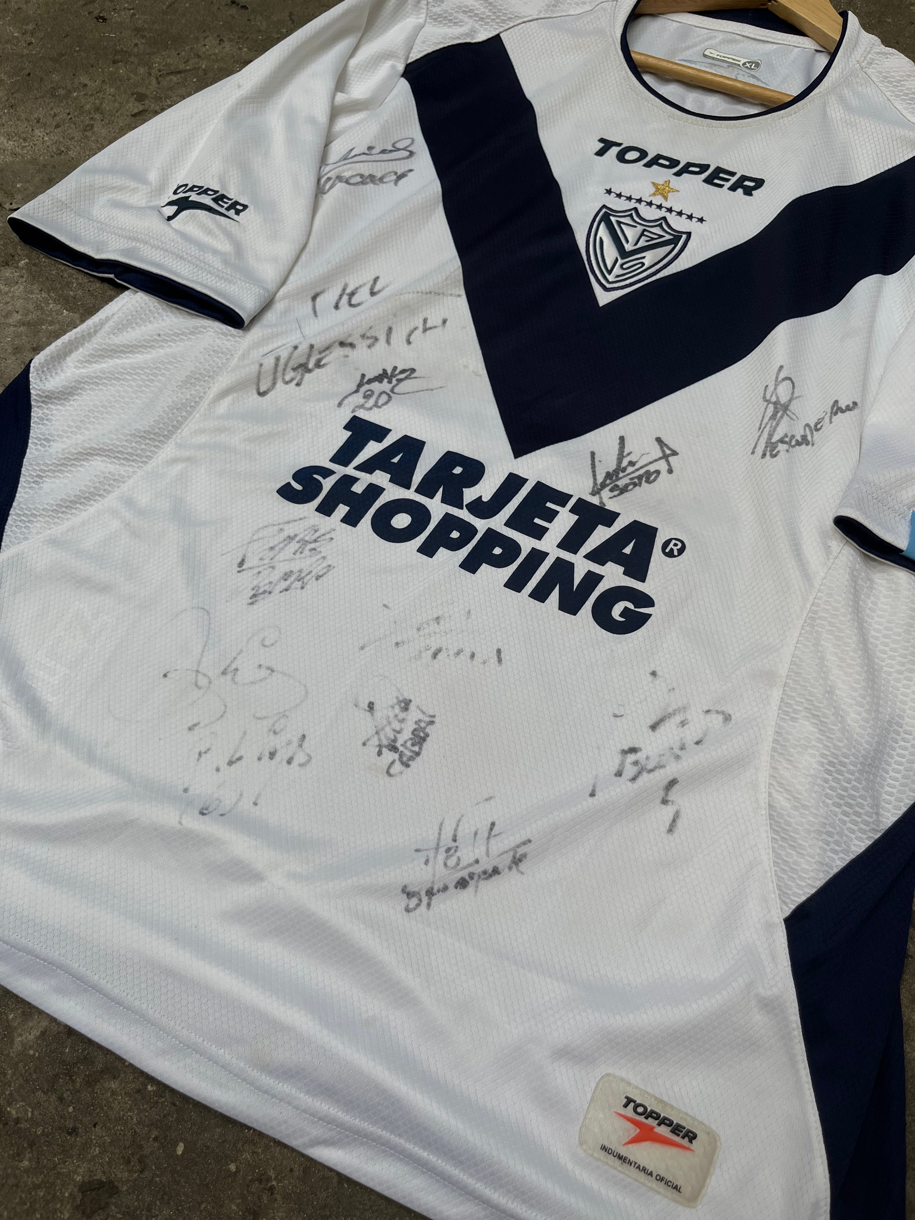 Camiseta Velez 2007 Topper Autografiada Original