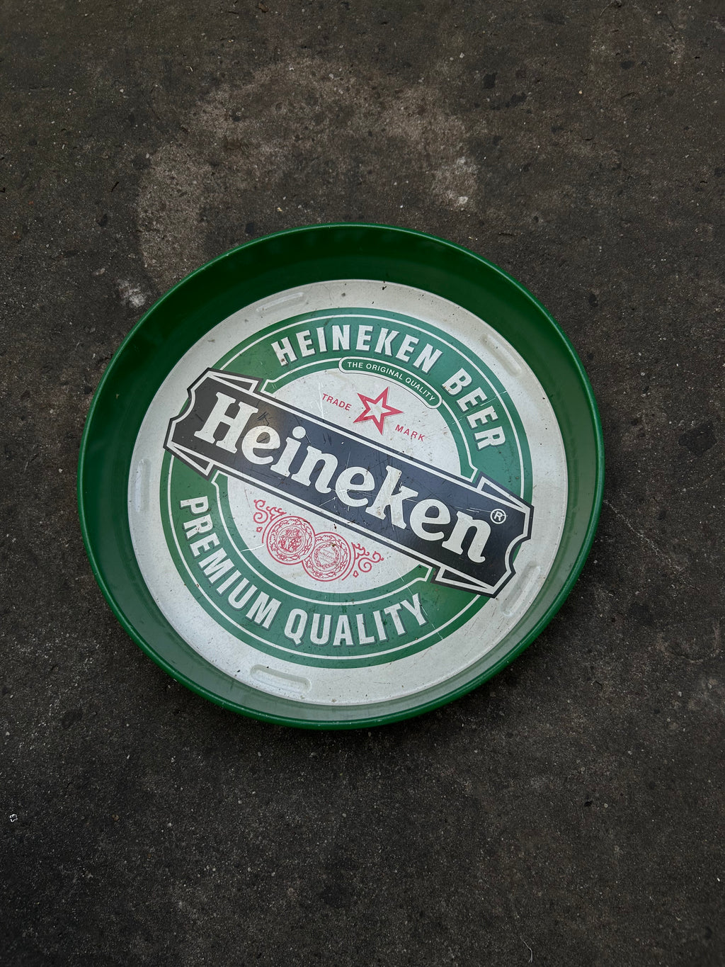 Bandeja de Cerveza Heineken de Chapa vintage