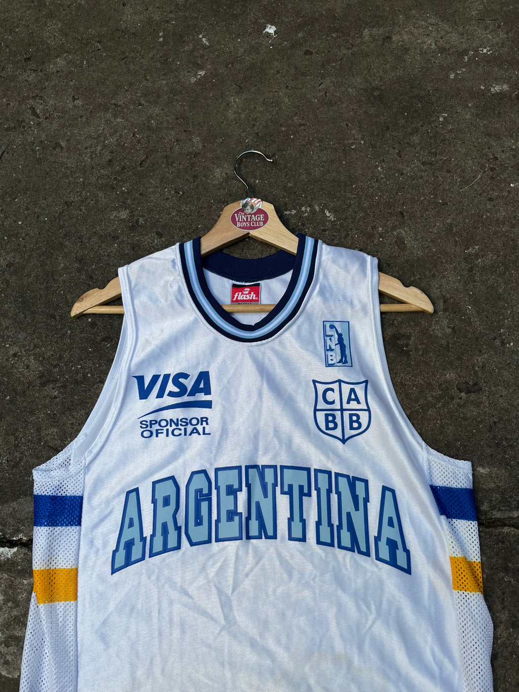Camiseta Argentina Básquet Copa Visa 99' Flash Original