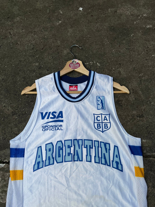 Camiseta Argentina Básquet Copa Visa 99' Flash Original