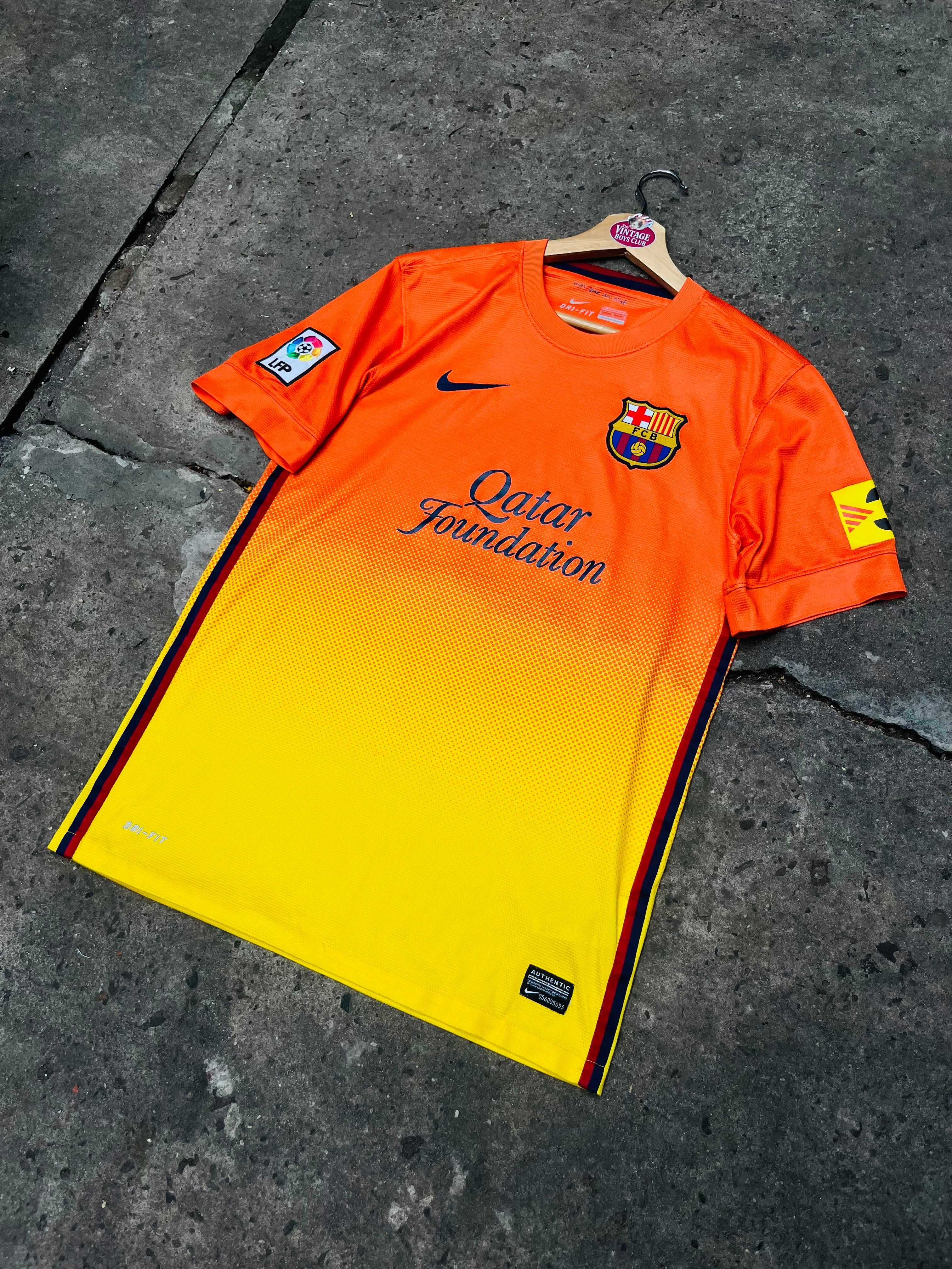 Camiseta Barcelona 2012/13 Suplente Naranja Original