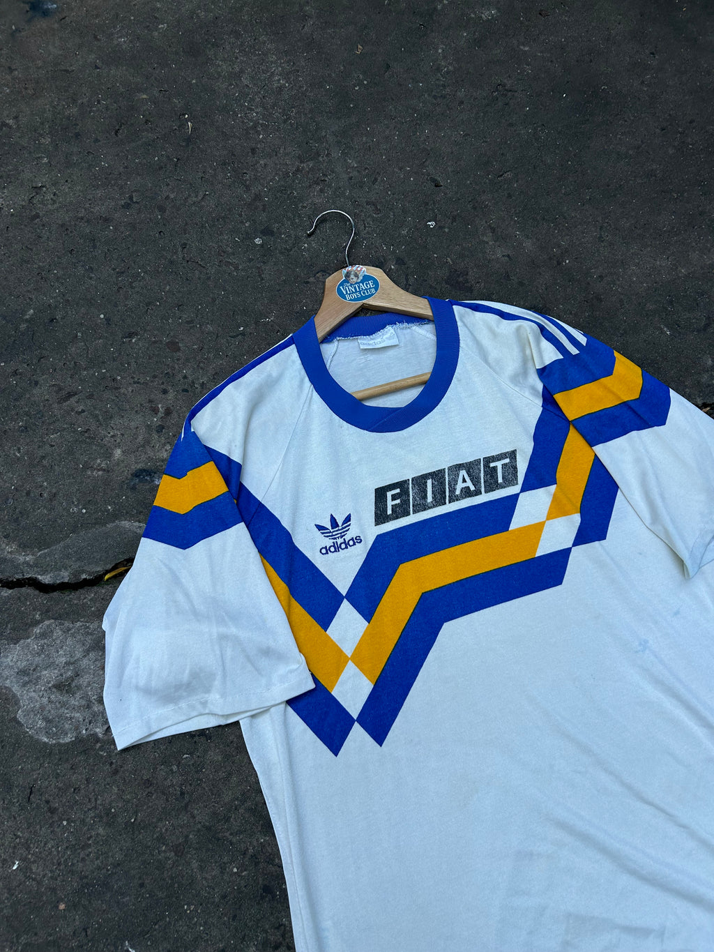 Camiseta Boca 1990 Suplente Fiat  Blanca Original