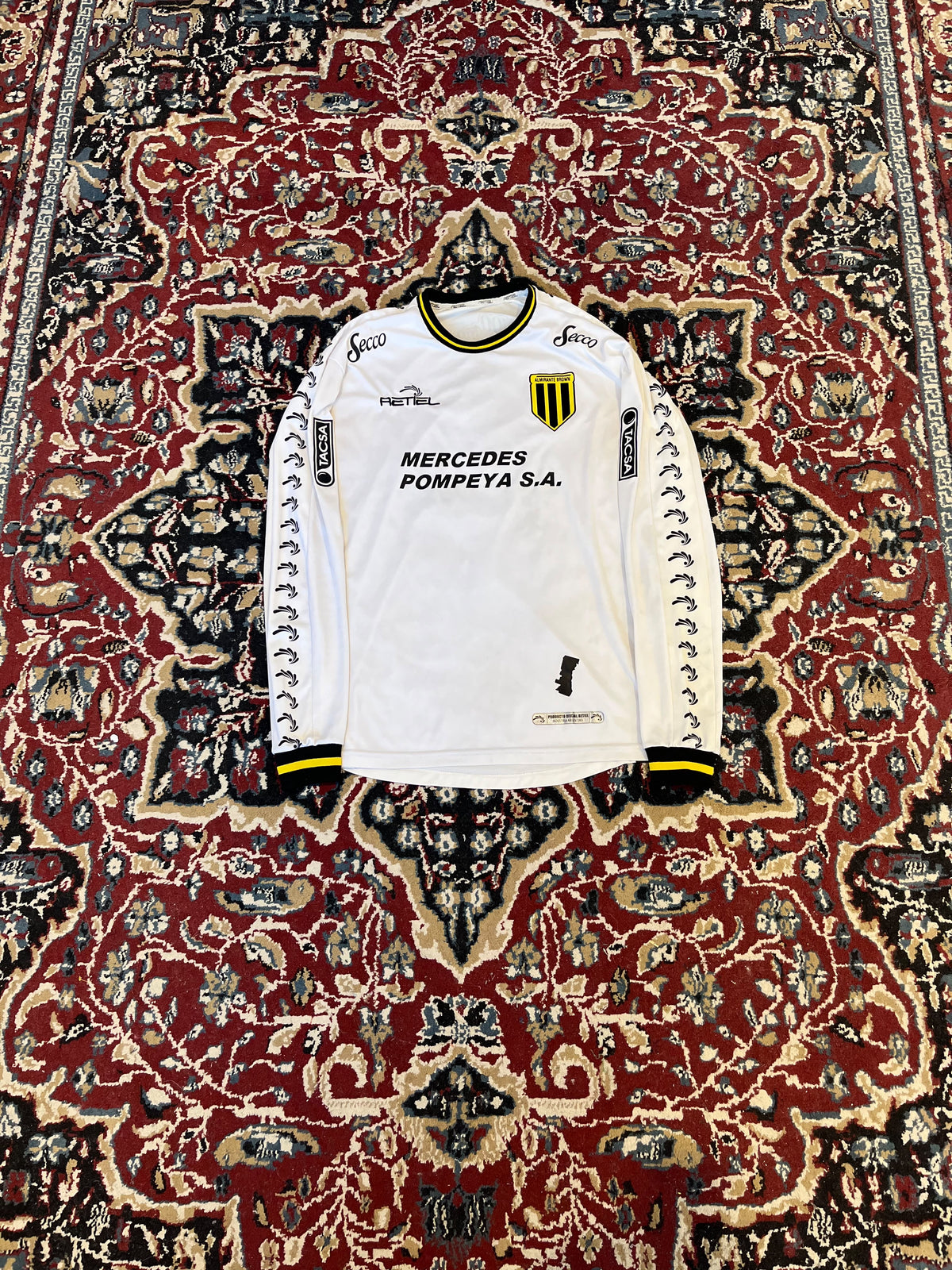 Camiseta Almirante Brown Retiel Manga Larga de Juego