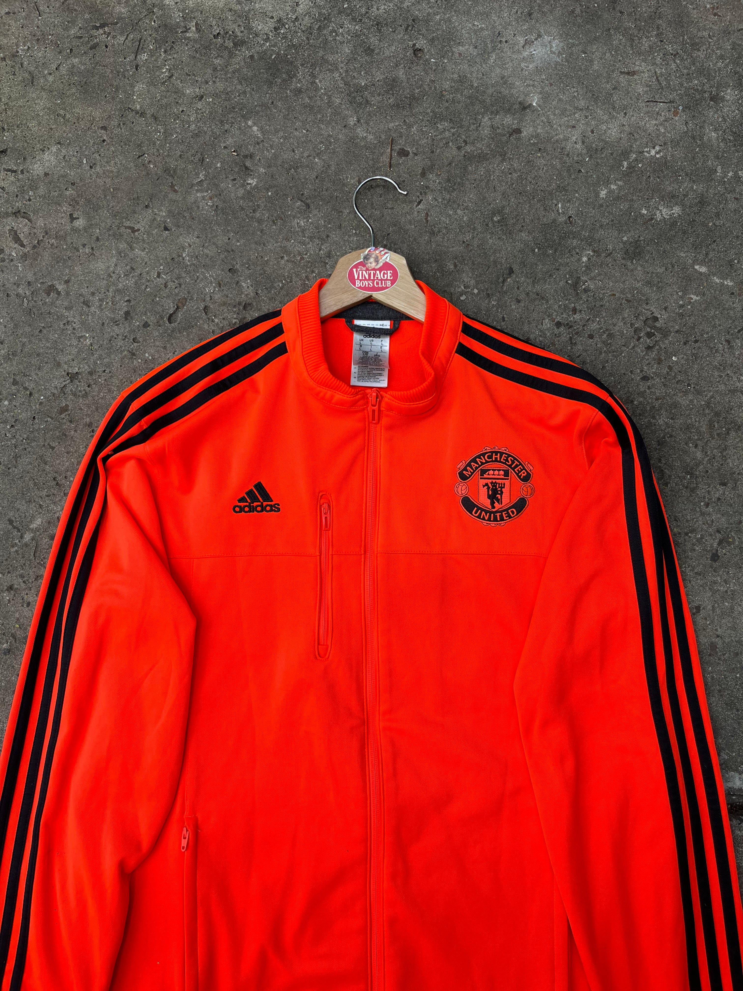 Campera Manchester United 2016 Naranja Fluor Original